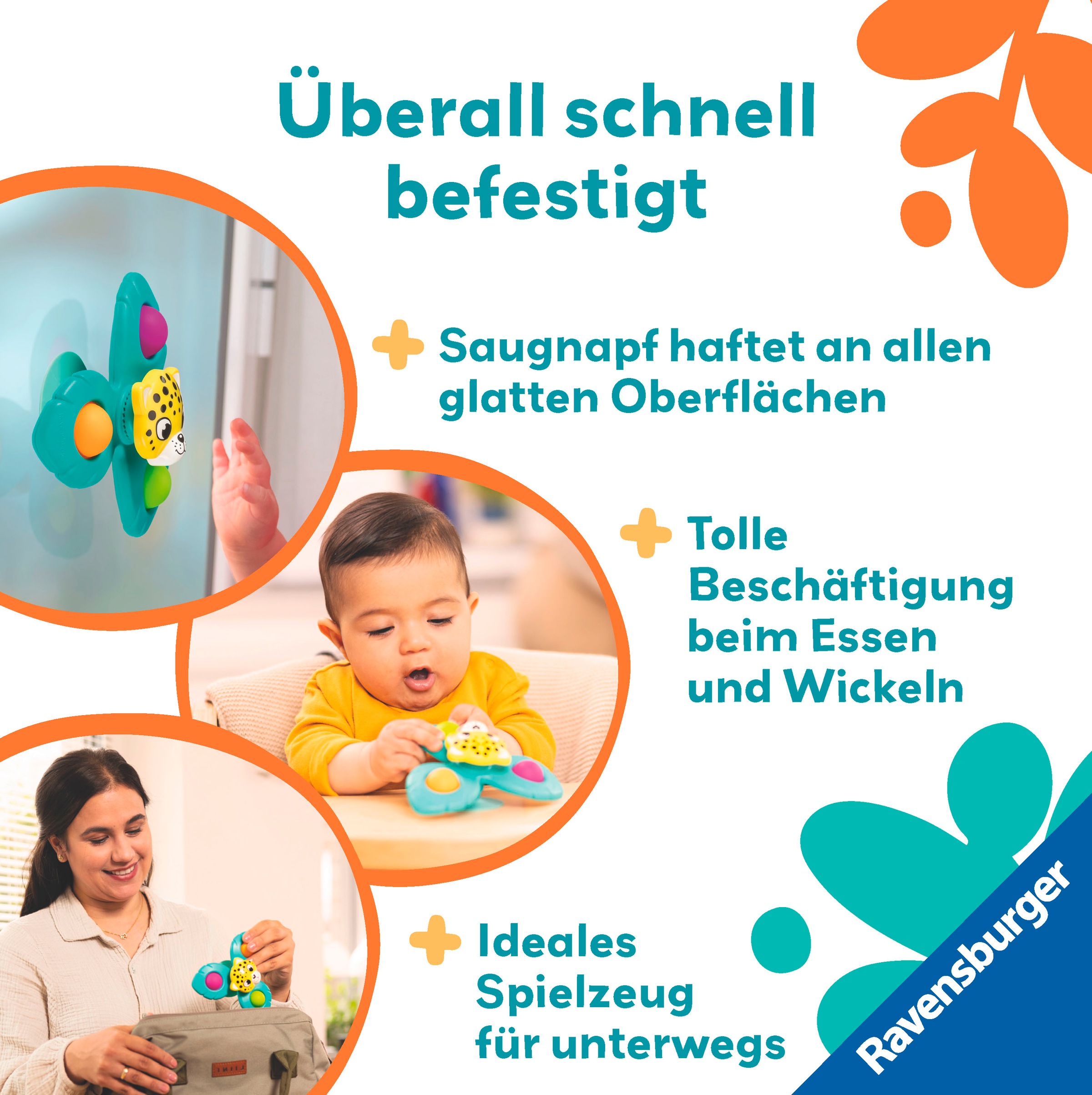 Ravensburger Lernspielzeug »Play+ Pop-it Spinner: Affe«