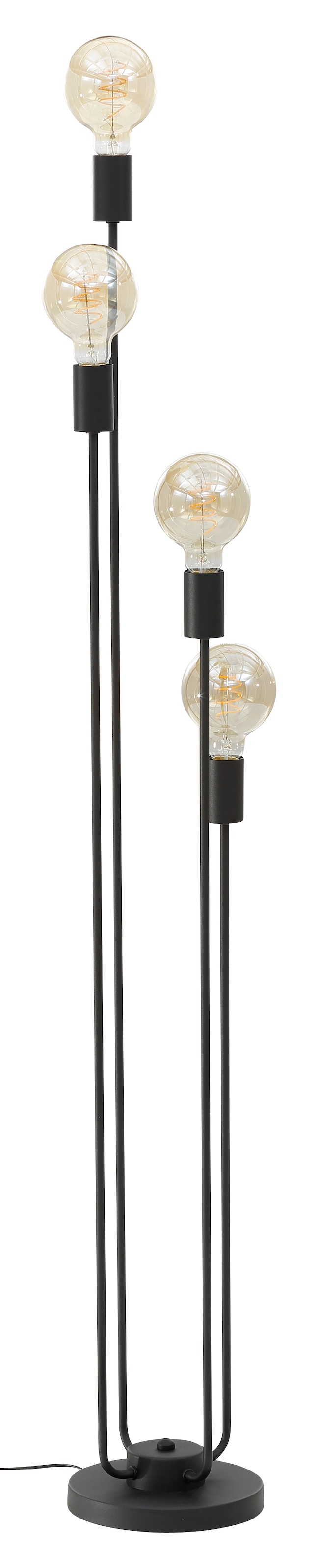 Leonique Stehlampe »Jarla«, 4 Fassungen, cm Höhe mit goldfarbenen/schwarzen 137 kaufen flammig-flammig, Stehleuchte online