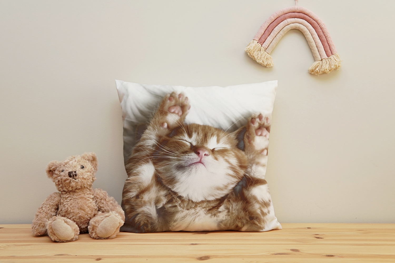 queence Dekokissen »Katzenbaby«, Kissenhülle mit HD Premium Druck, geruchsn günstig online kaufen