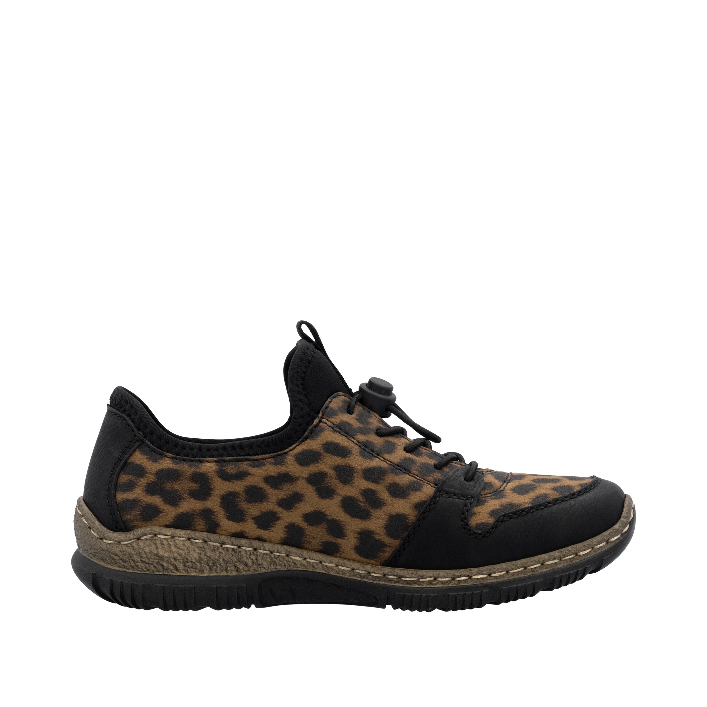 Rieker Slip-On Sneaker, Schlupfschuh, Leo-Sneaker, Freizeitschuh mit MemoSoft-Innensohle