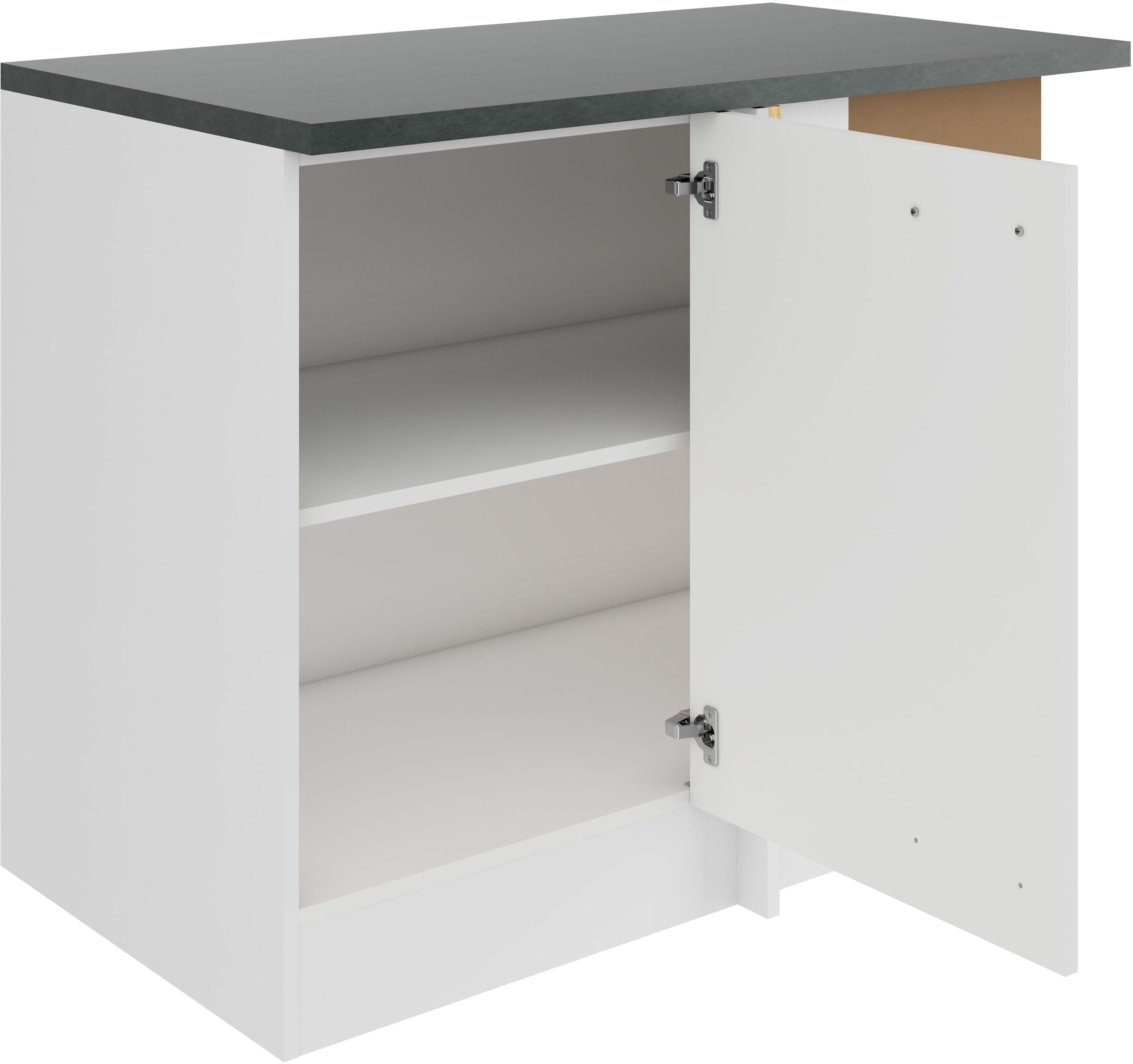 OPTIFIT Eckunterschrank »Palma« Breite 100 cm, Türanschlag wechselbar