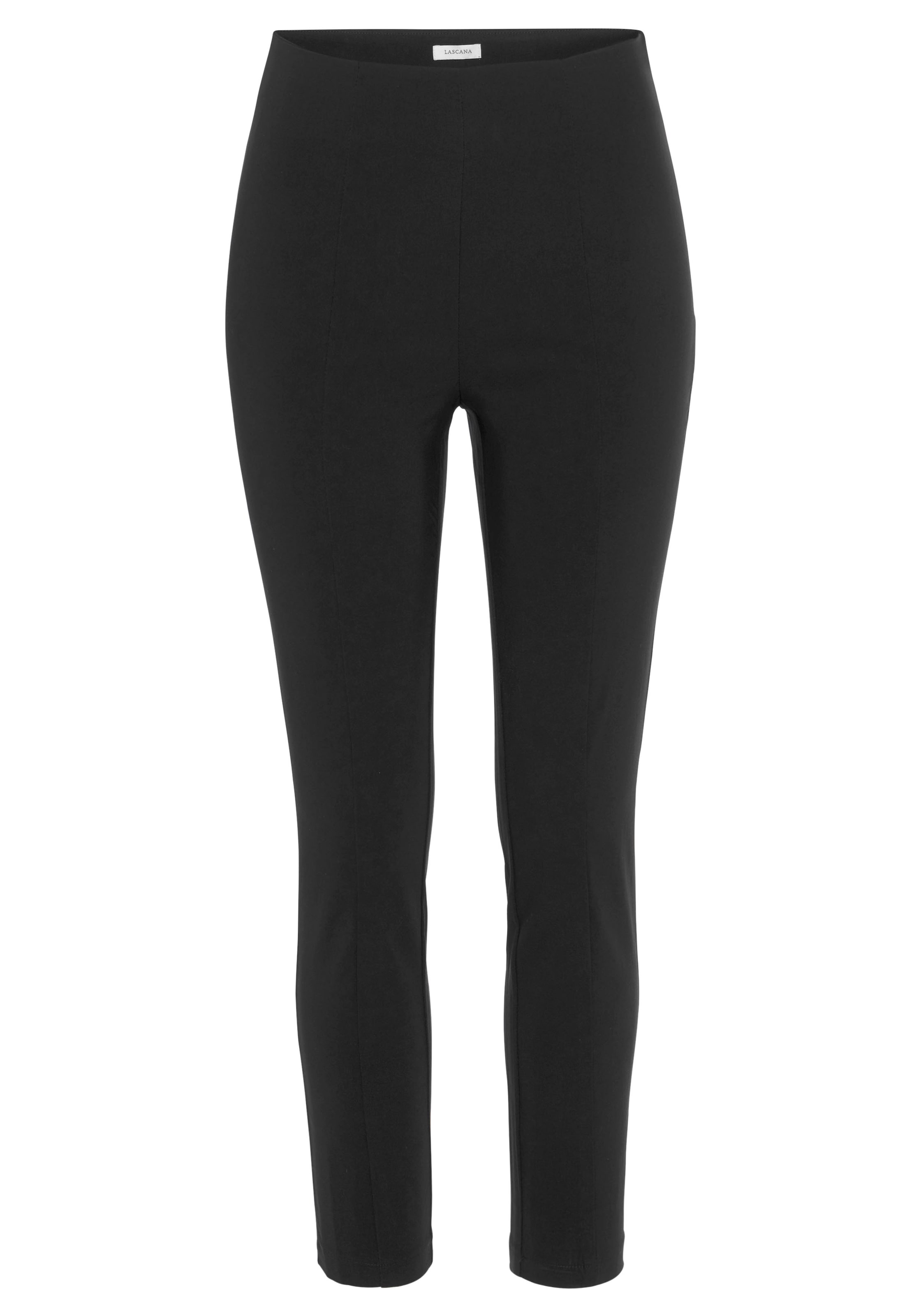 LASCANA Stretch-Hose, mit figurschmeichelndem Bund, elegante Stoffhose in schmaler Passform
