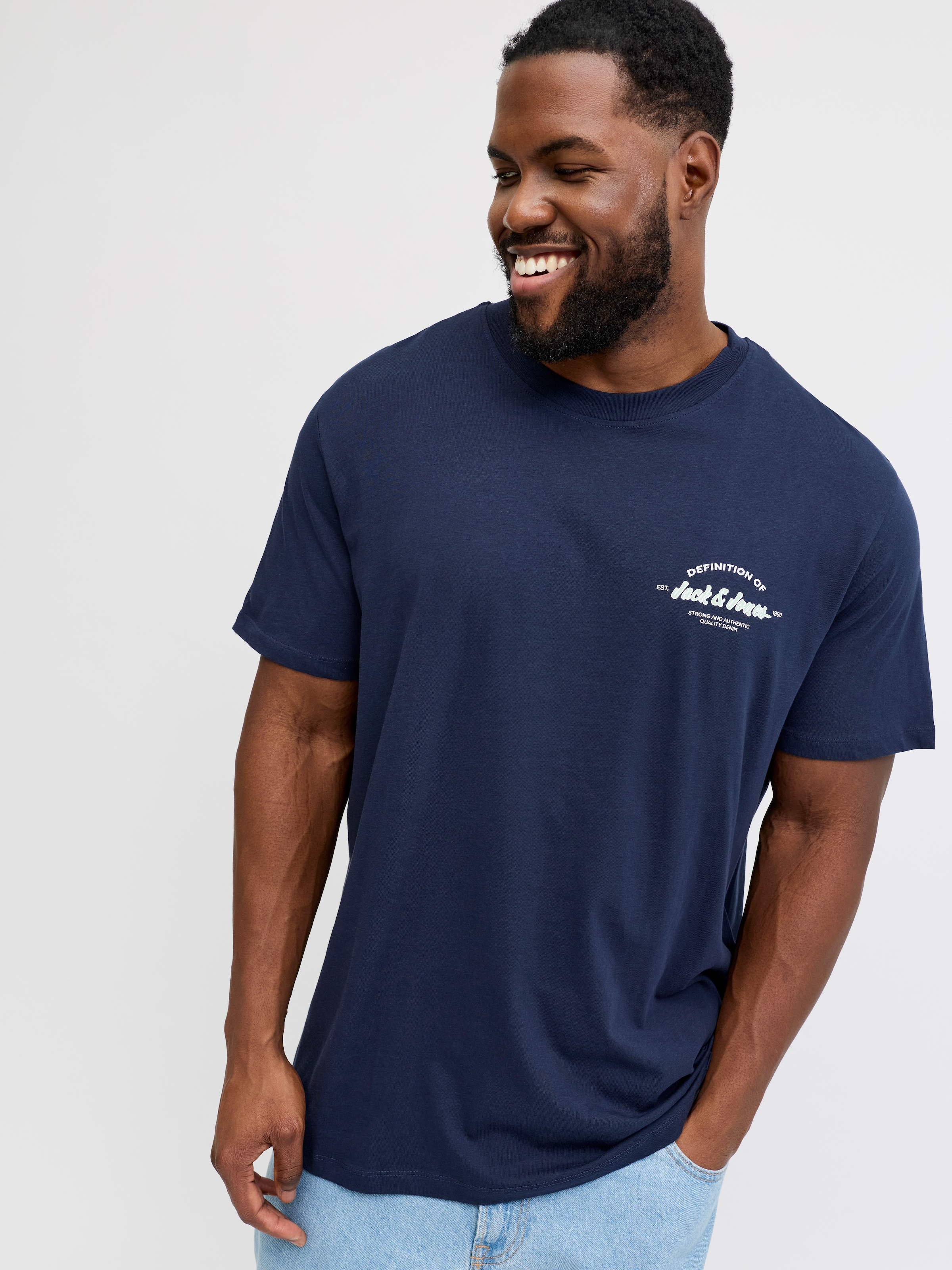 Jack & Jones PlusSize Rundhalsshirt »JJBRANDON TEE SS CREW NECK PLS«