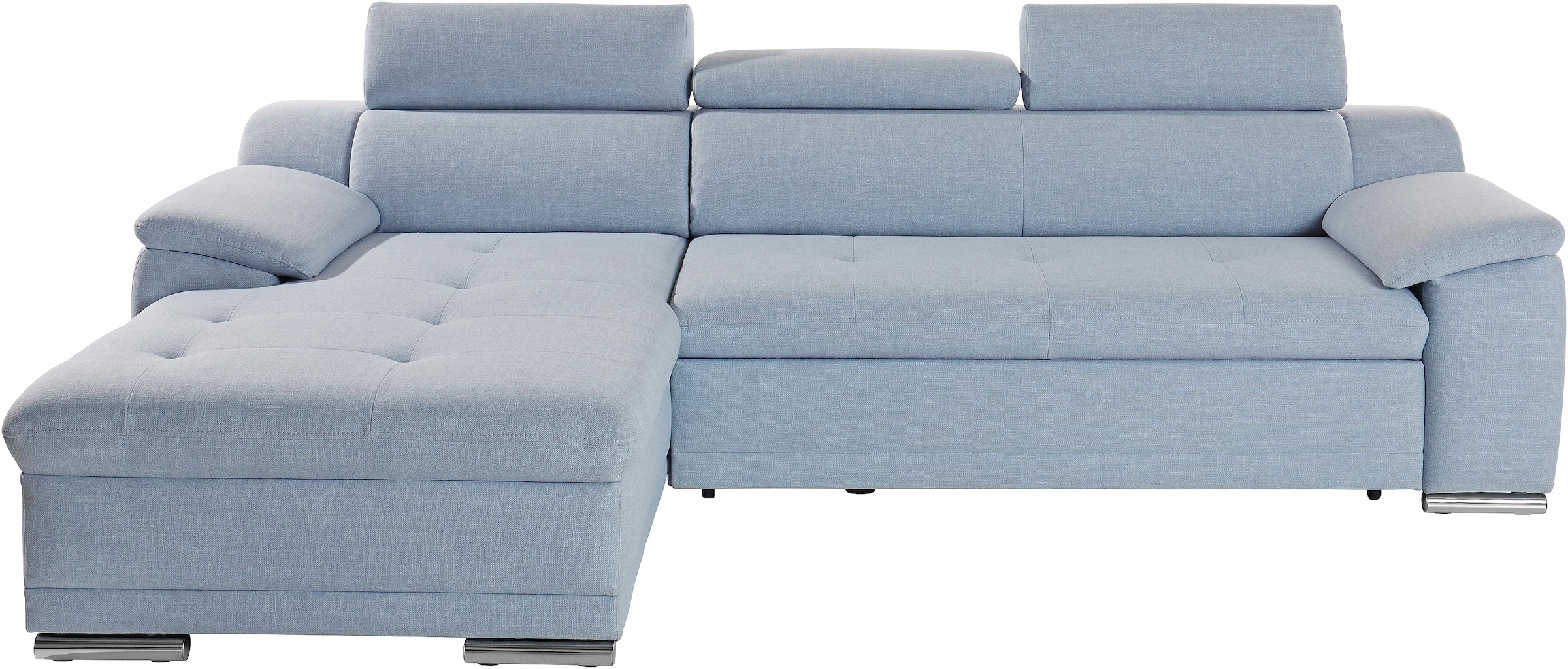 sit&more Ecksofa »Top Andiamo L-Form«, wahlweise mit Bettfunktion, inklusive Kopfteilverstellung