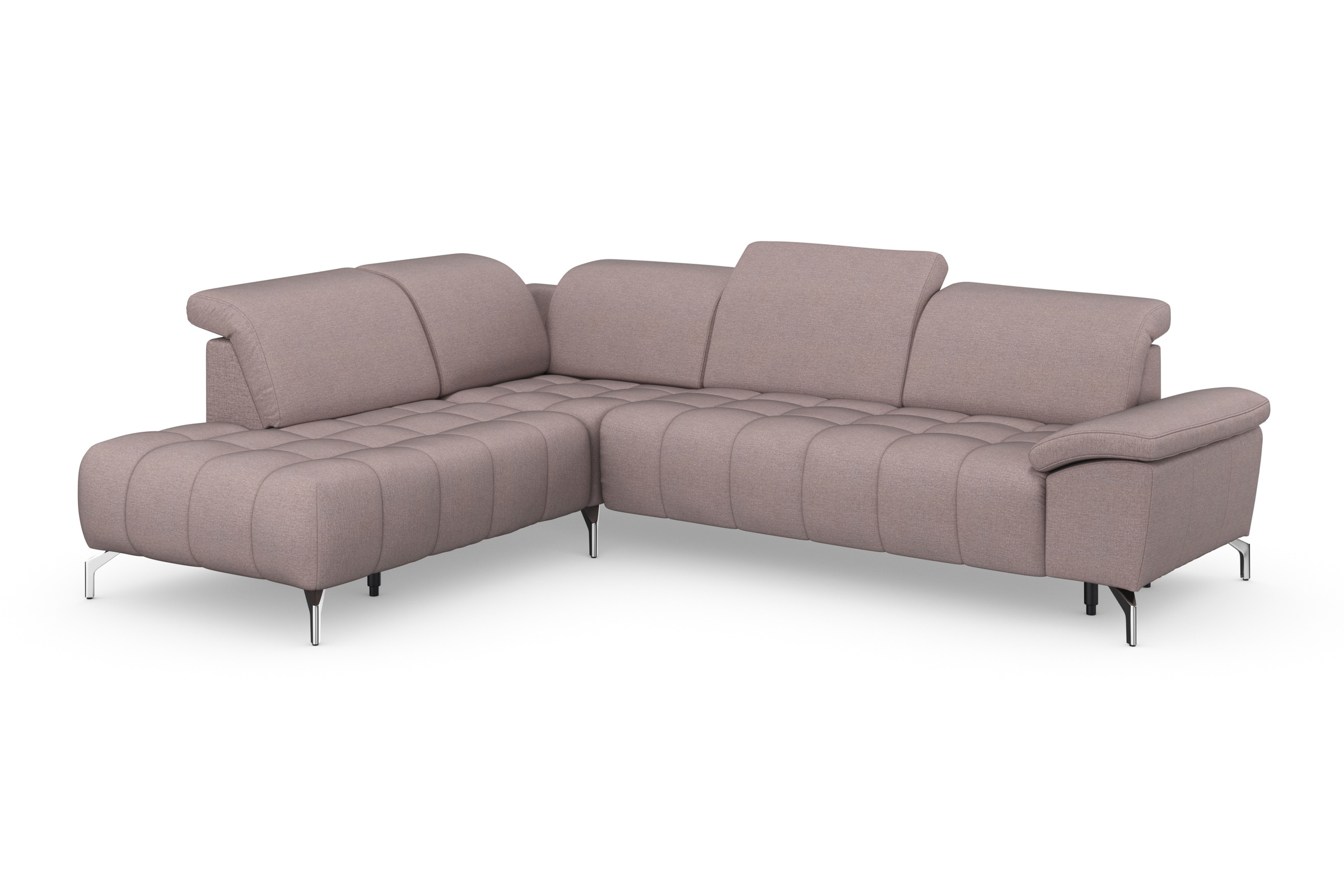 sit&more Ecksofa »Cool L-Form«, wahlweise mit Kopfteilverstellung und Vorziehsitz, motorisch