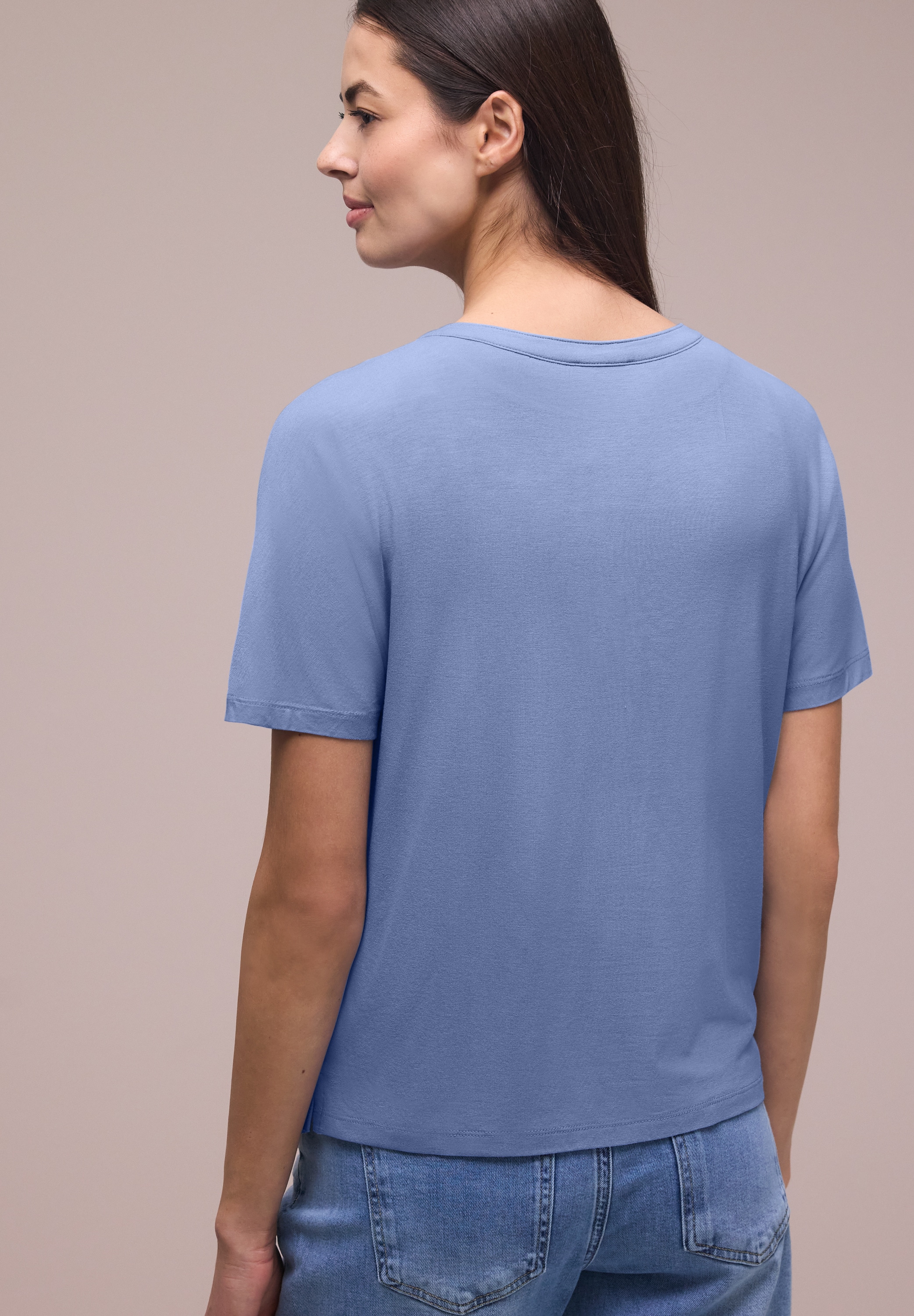 STREET ONE Blusenshirt Sommershirt im Tunika-Look