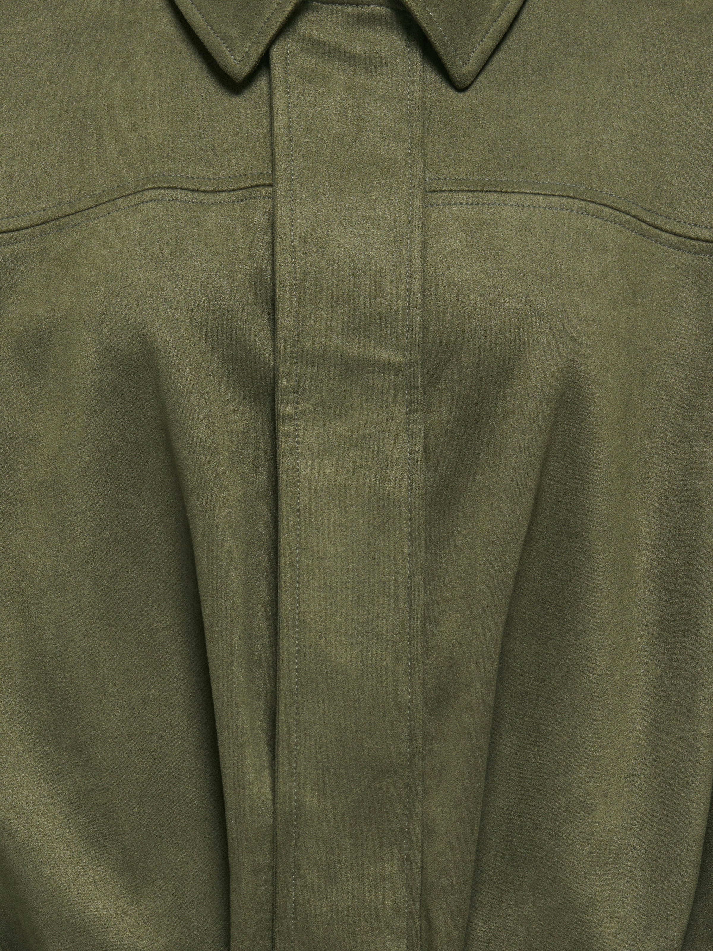 ONLY Blouson »ONLMOON-STINA FAUX SUEDE BOMBER PNT NOOS« Materialmix, Wildlederimitat