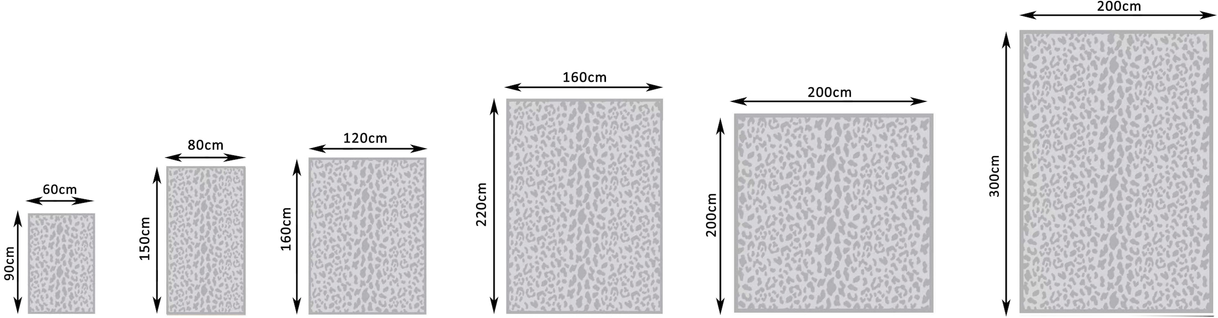 OTTO home Teppich »Leo, mit trendigem Leopardenmuster, waschbar« rechteckig 12 mm Höhe kuschelig & weich, modern, Animal Print, Wohnzimmer, Schlafzimmer