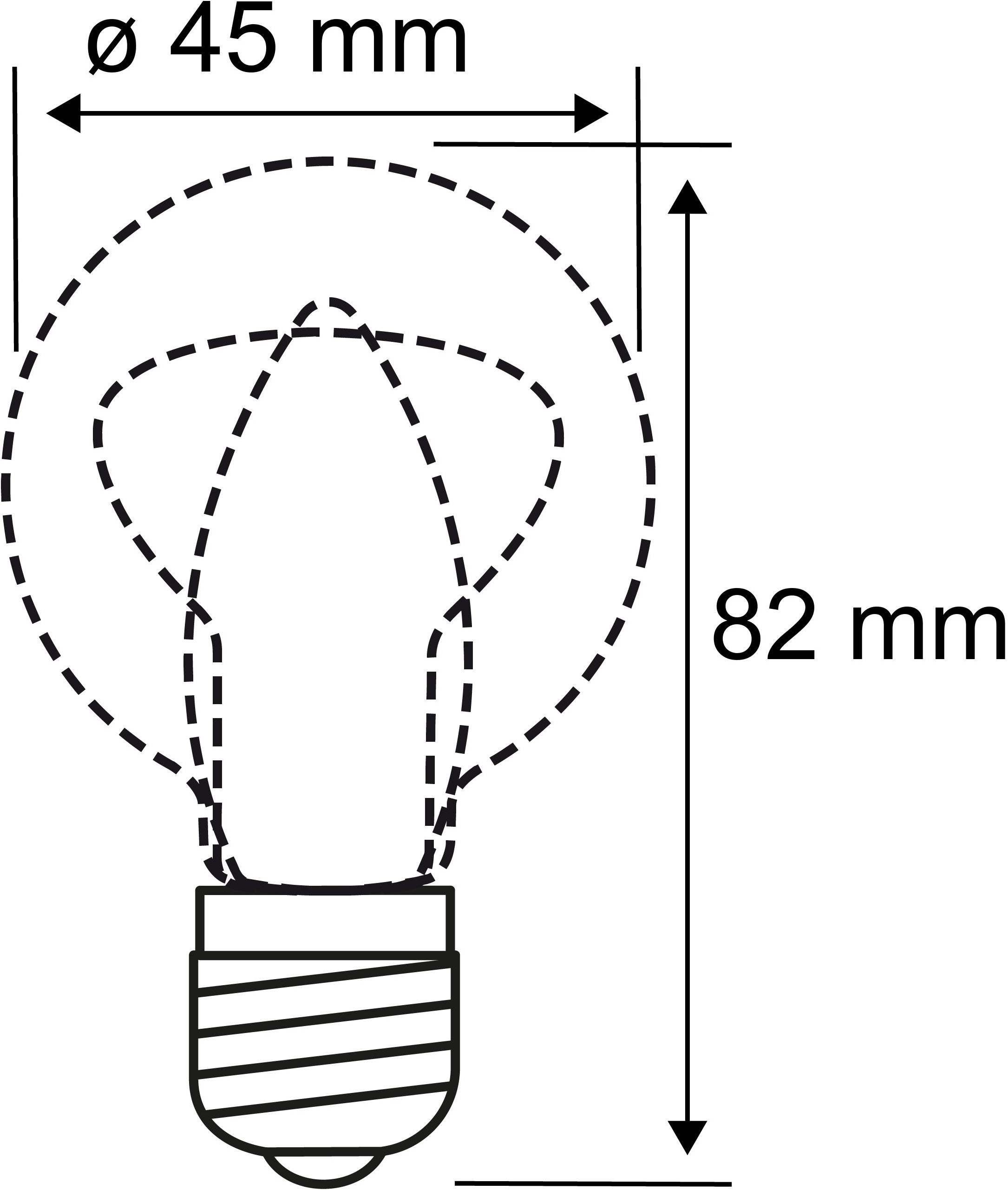 Paulmann LED-Leuchtmittel »Eco-Line Filament 230V LED Tropfen E14 3er-Pack 525lm 2,5W 3000K Klar«, E14, 3 St., Warmweiß