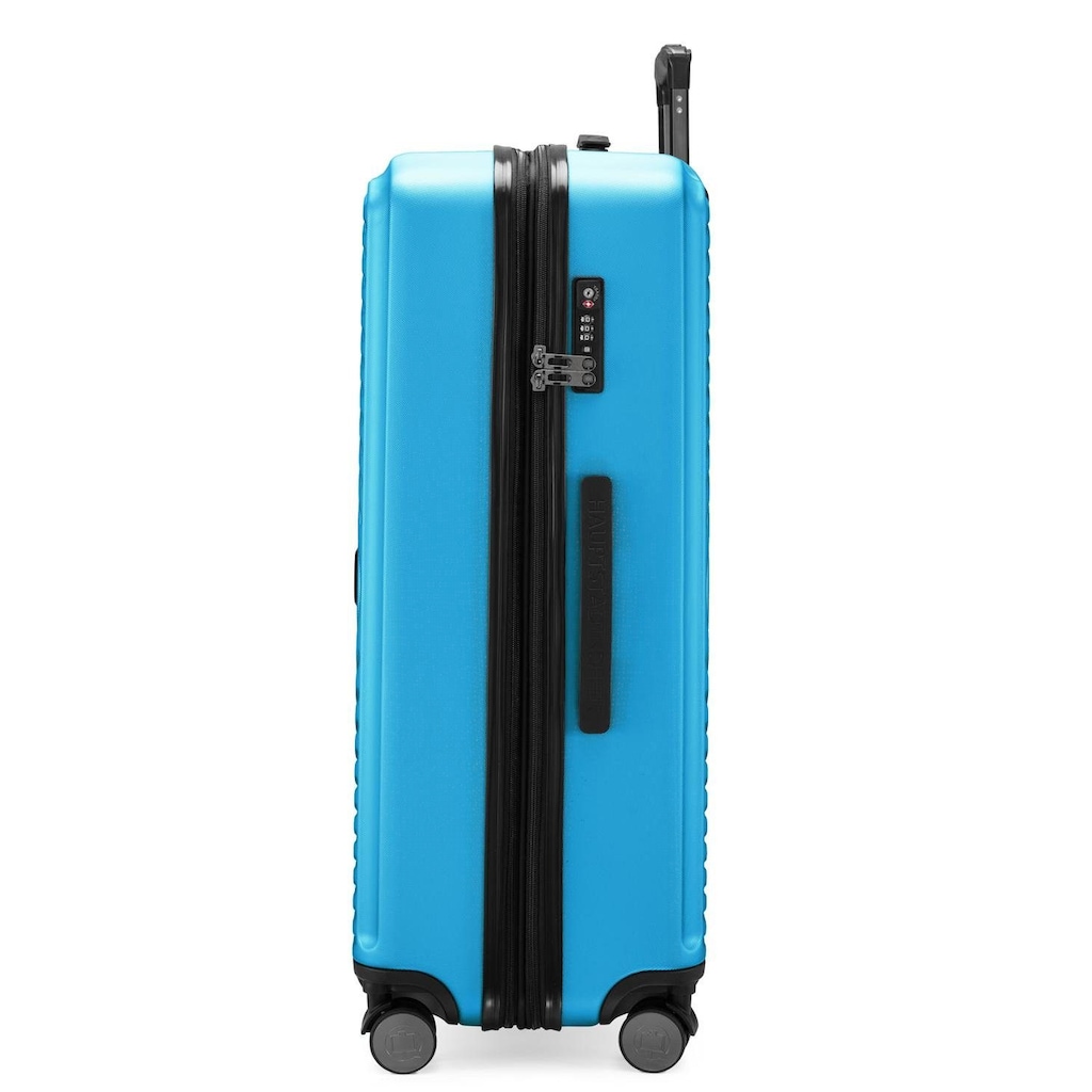 Hauptstadtkoffer Hartschalen-Trolley »Mitte, 77 cm, cyanblau«, 4 Rollen