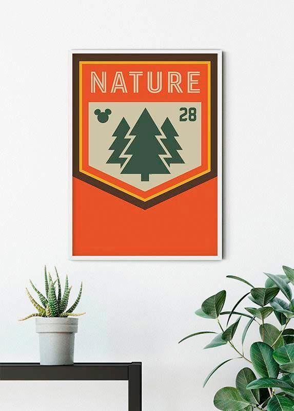 Komar Bild »Mickey Mouse Nature«, Disney, (1 St.), Wandbild zur Dekoration im Kinderzimmer - ohne Rahmen