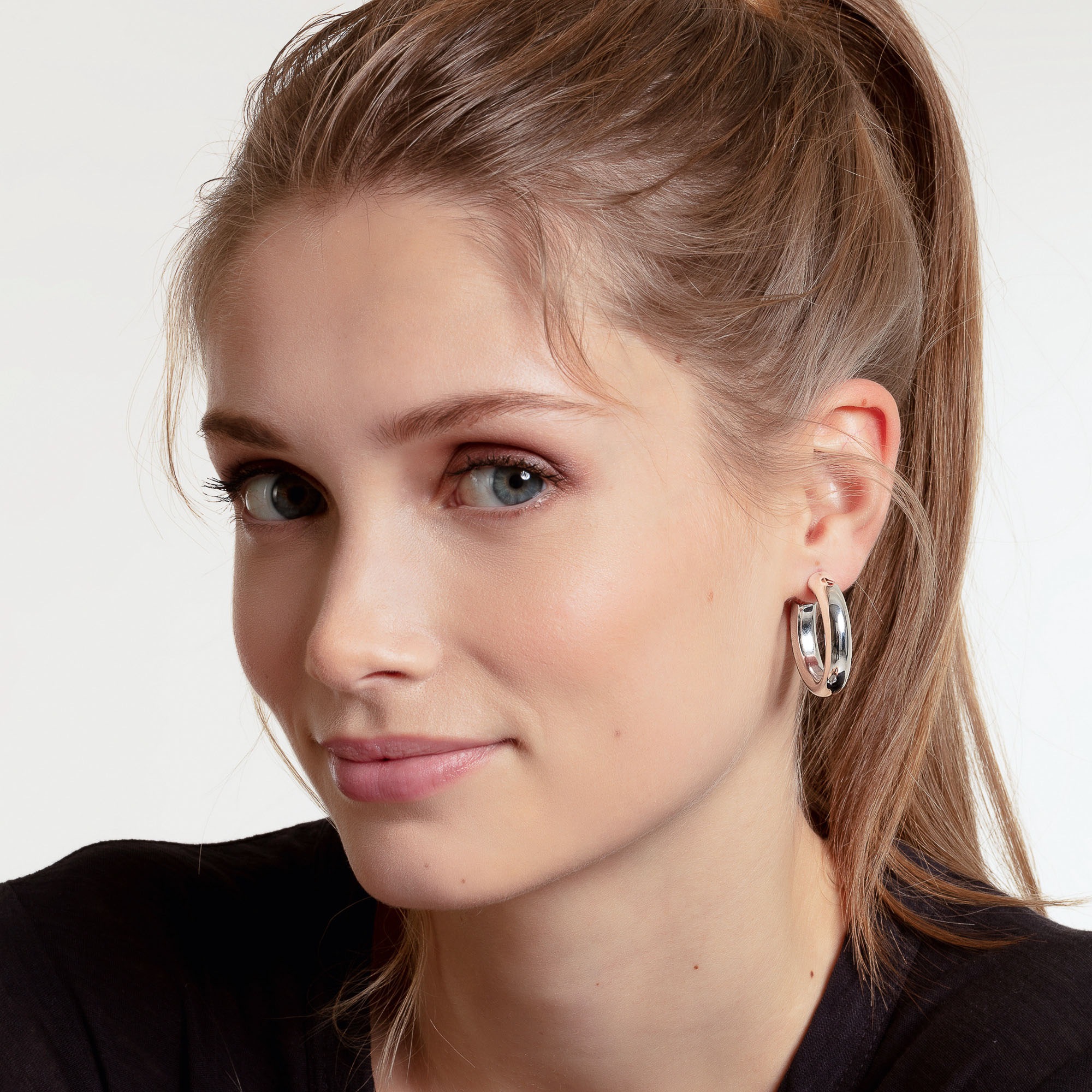 THOMAS SABO Paar Creolen »Chunky mittel, CR636-001-21, CR636-413-39«