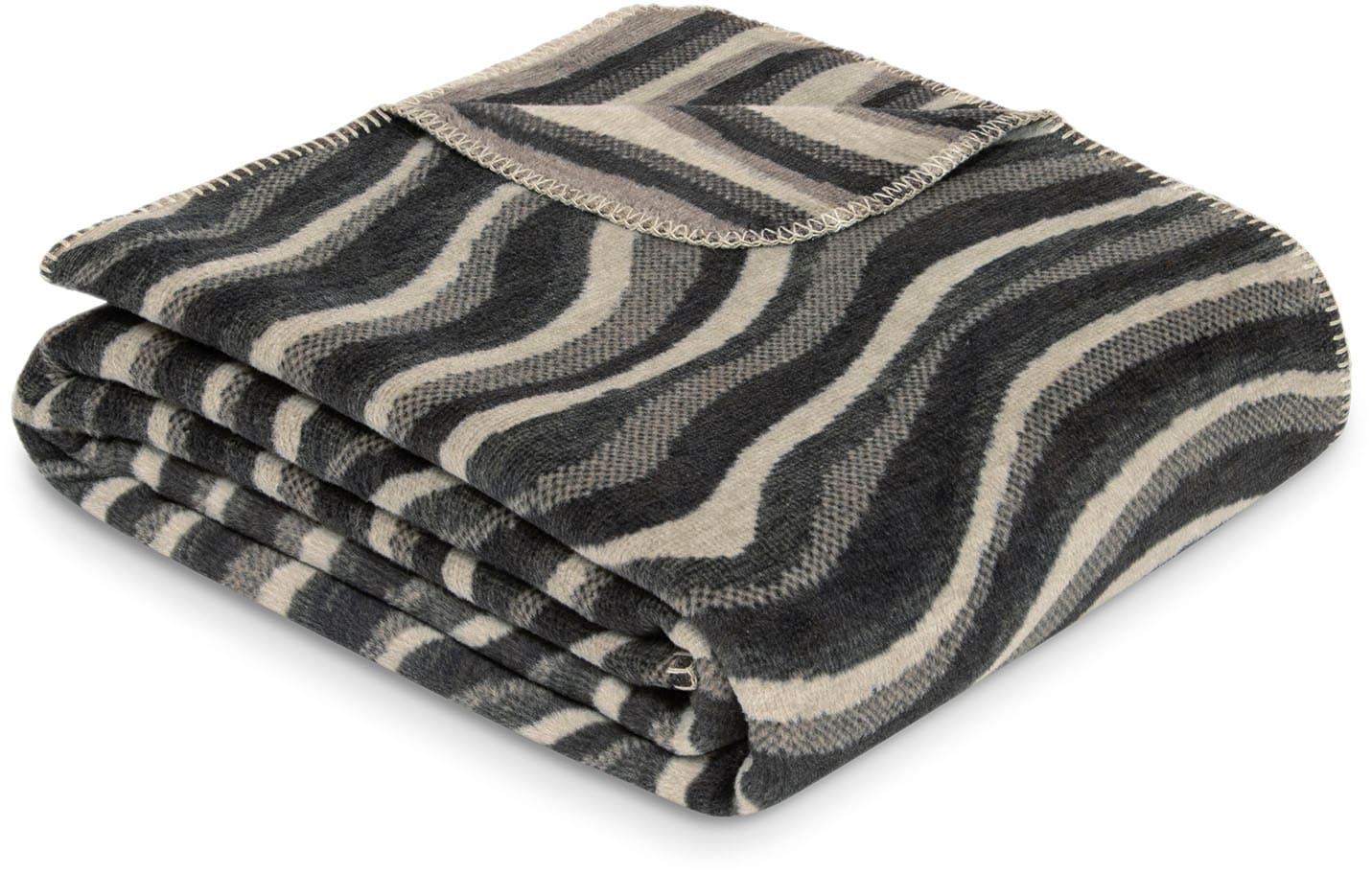 IBENA Wohndecke »Wohndecke Savannah«, stilisiertes Zebramuster günstig online kaufen