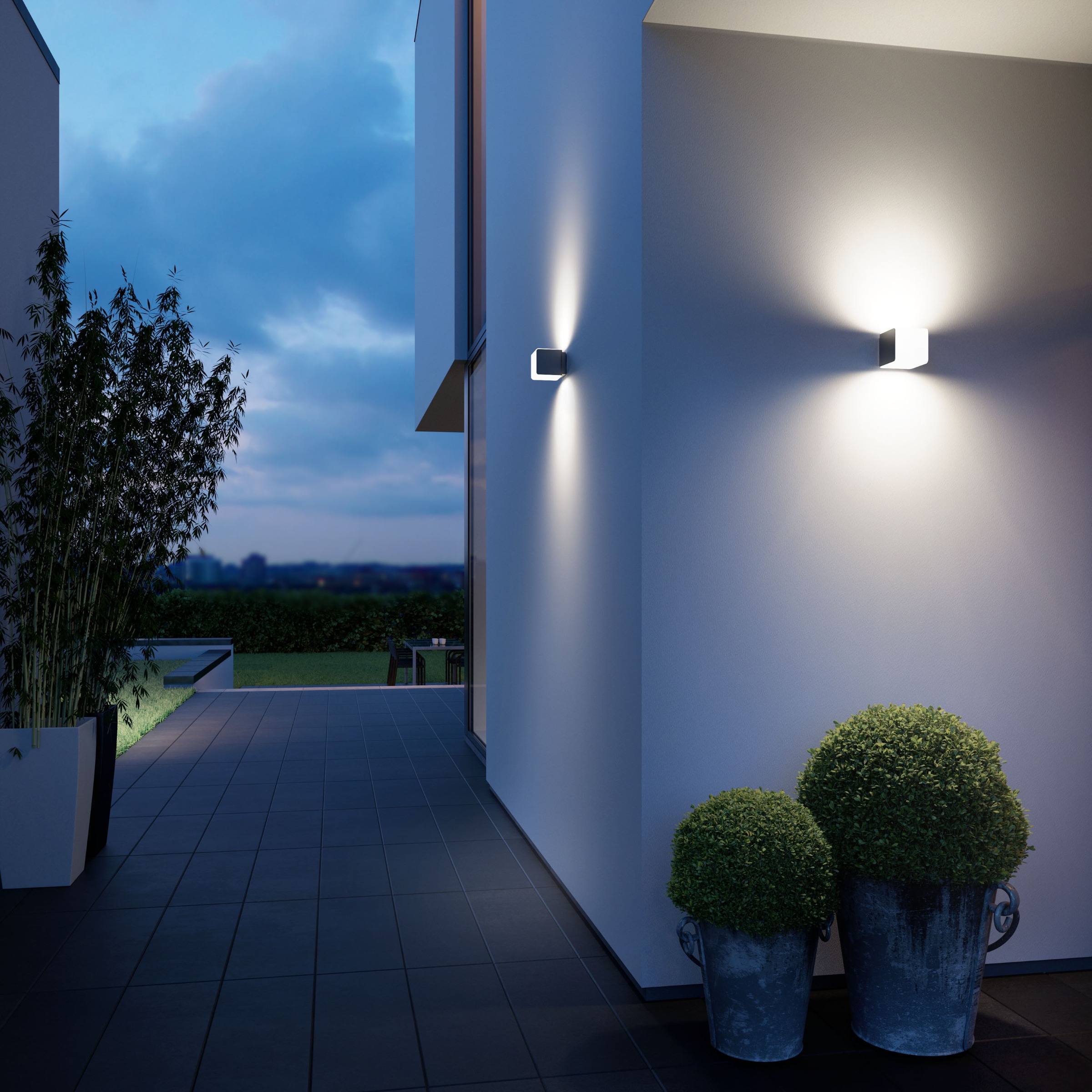 steinel LED Außen-Wandleuchte »L 830«, 3 flammig, Leuchtmittel LED-Board | LED fest integriert