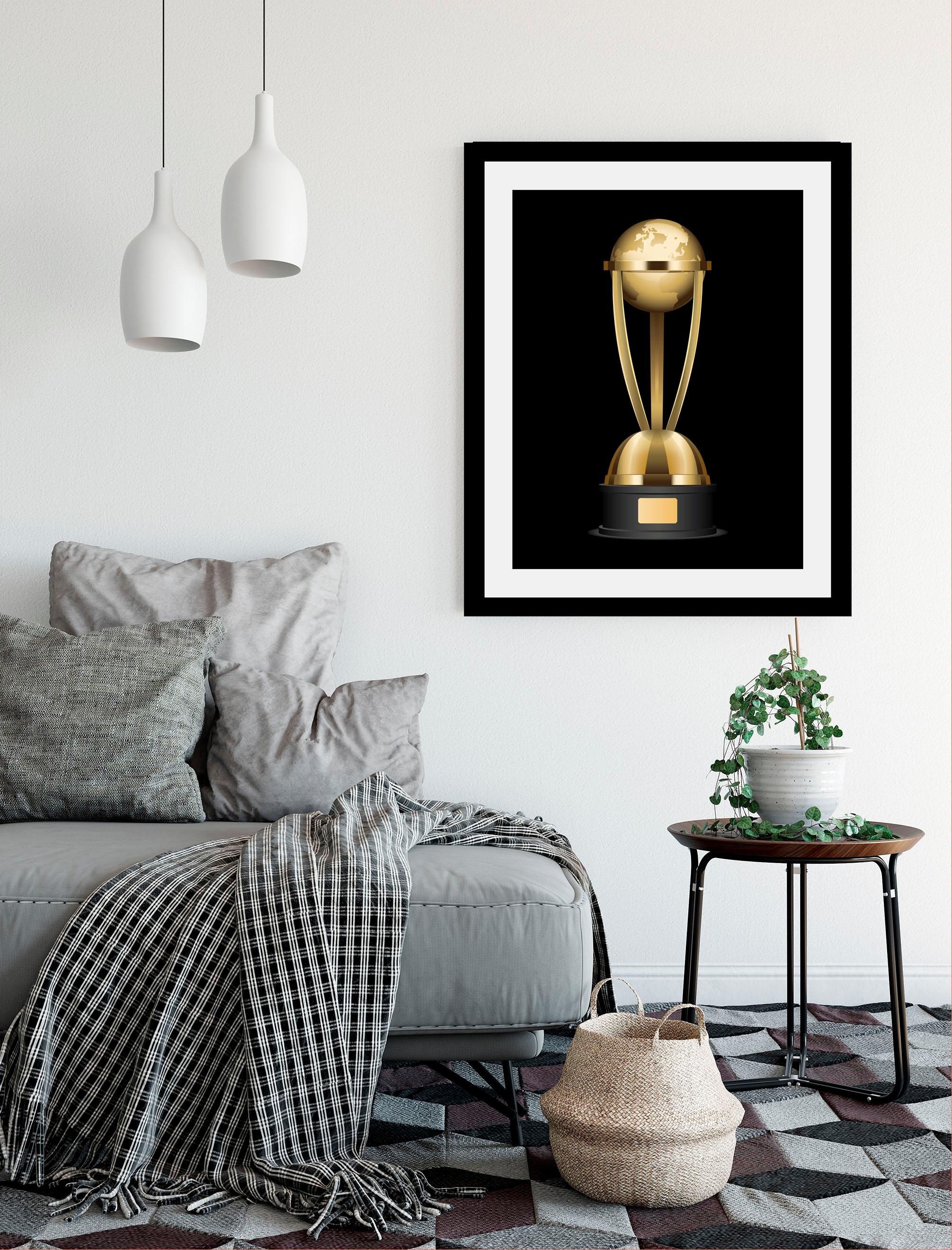 queence Bild »Pokal«, World-Art, HD Premium Poster-Druck inkl. Holzrahmen