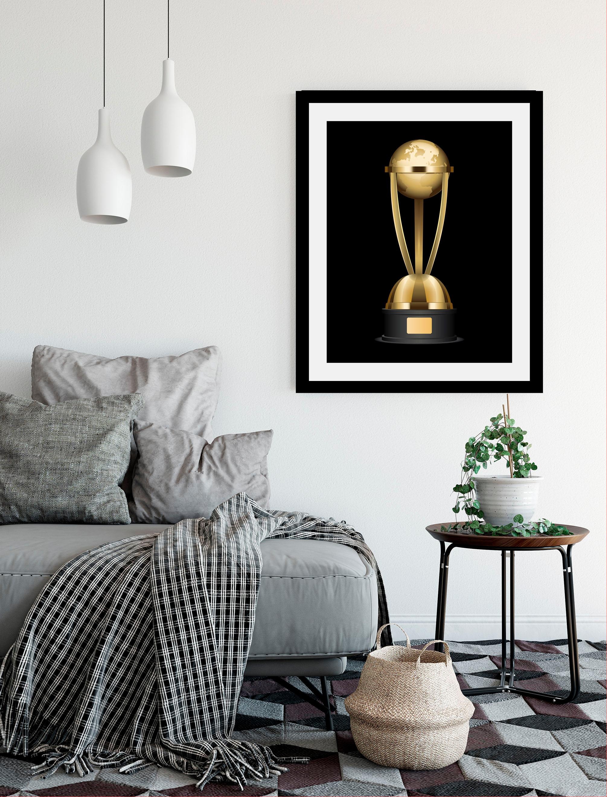queence Bild »Pokal«, World-Art, HD Premium Poster-Druck inkl. Holzrahmen günstig online kaufen