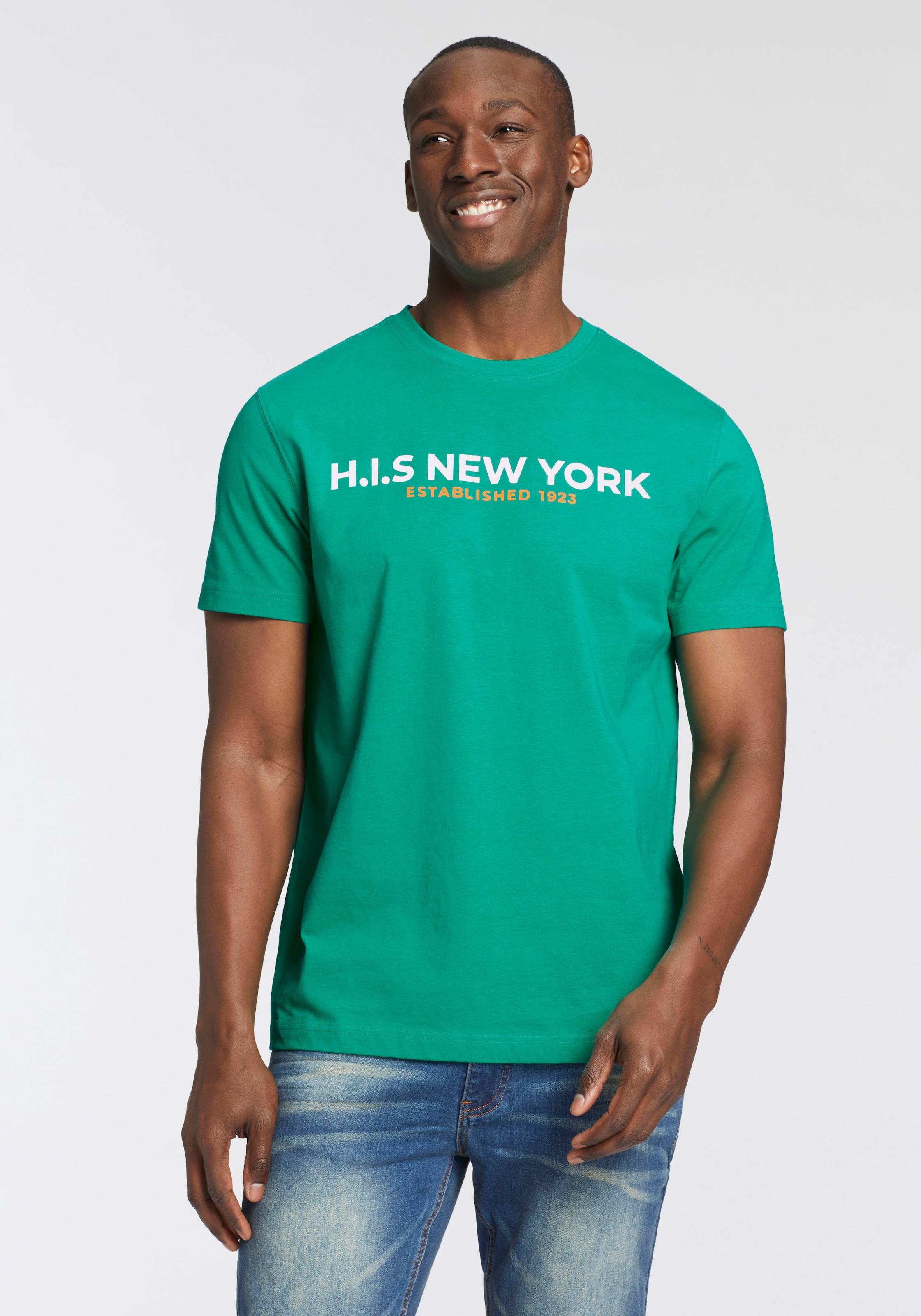 H.I.S T-Shirt, Mit großem Frontprint