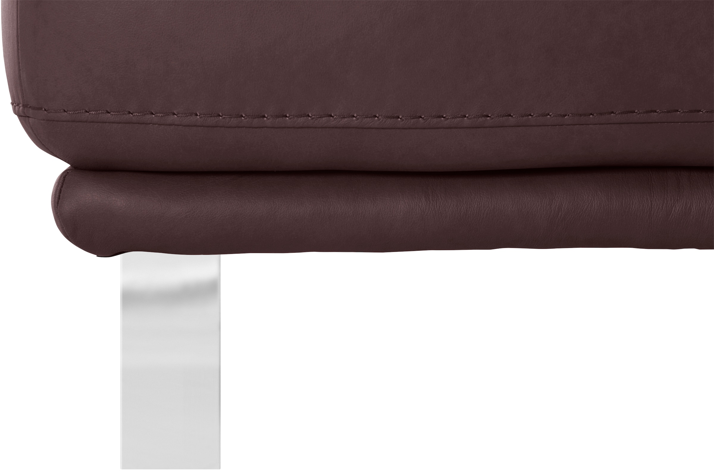 W.SCHILLIG Hocker »montanaa«, mit Metallkufen in Chrom glänzend, Breite 141 cm