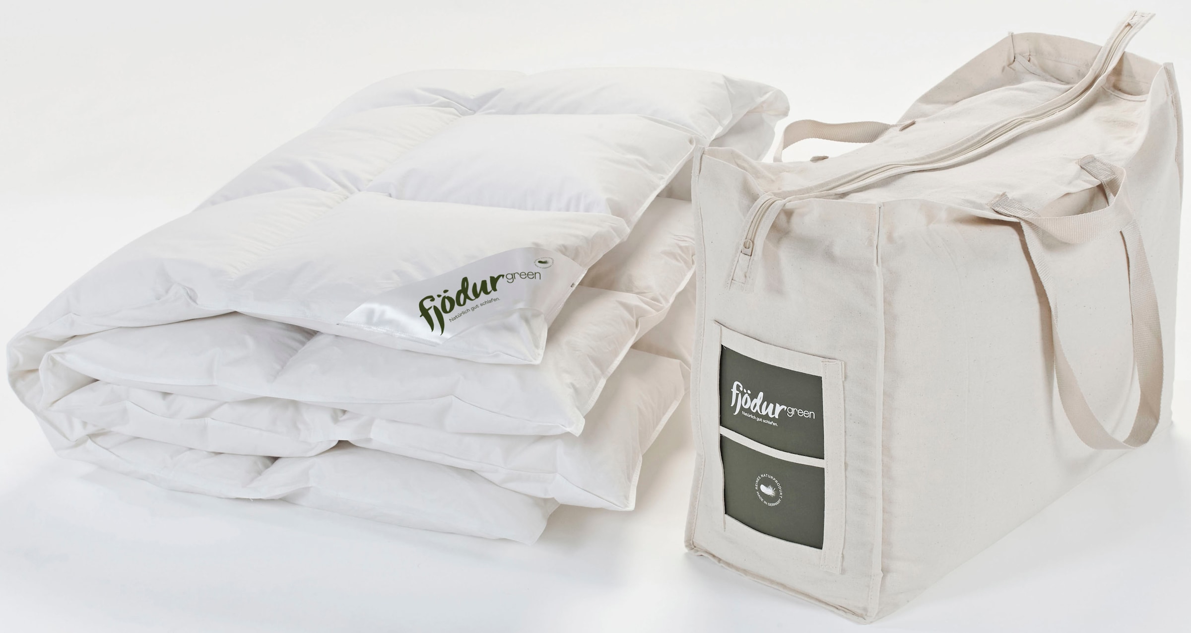 fjödur Daunenbettdecke »Fleur«, extrawarm, Füllung 90% Daunen 10 % Federn, Bezug Bio-Baumwolle, (1 St.), Bettdecken 135 x 200 cm und in vielen weiteren Größen erhältlich.
