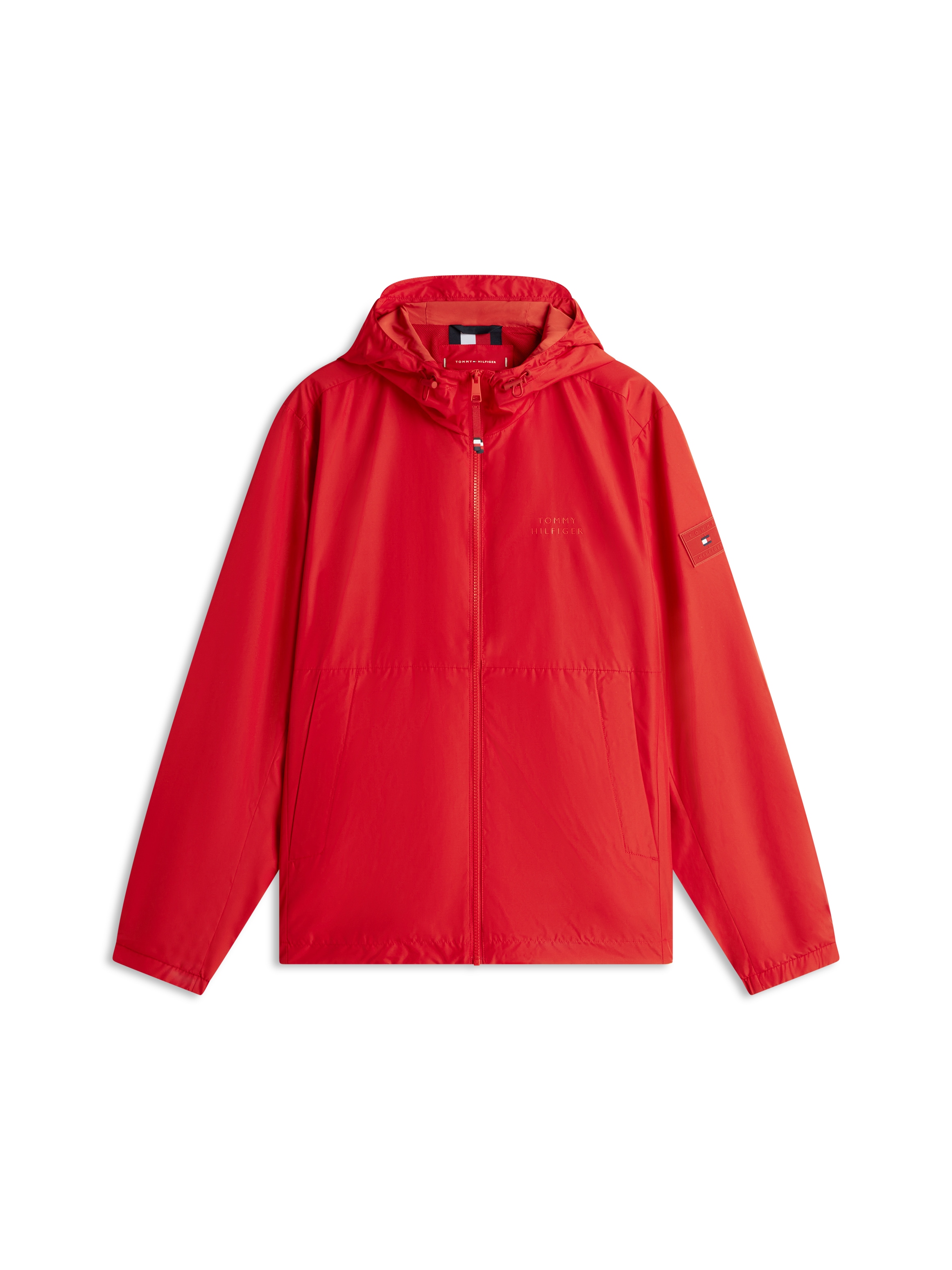 Tommy Hilfiger Allwetterjacke »BRANDED HOODED« mit Kapuze Windjacke Fahrradjacke Packable Regular fit mit Kapuze