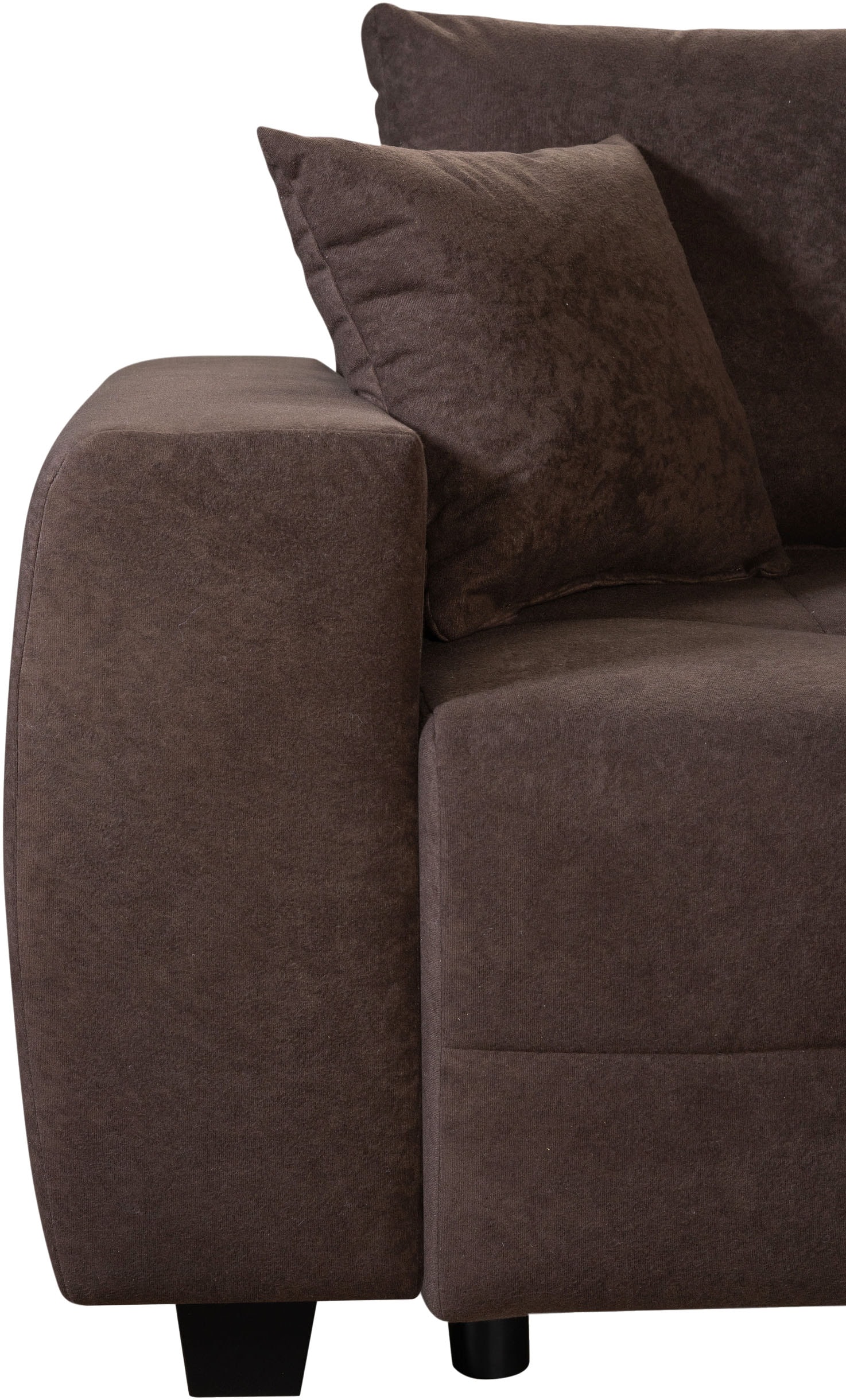 OTTO home Ecksofa »Bella Couch L-Form, B: 234 cm - OTTO. Verlässliche Qualität.« optional Schlaffunktion & Bettkasten, mit Zierkissen