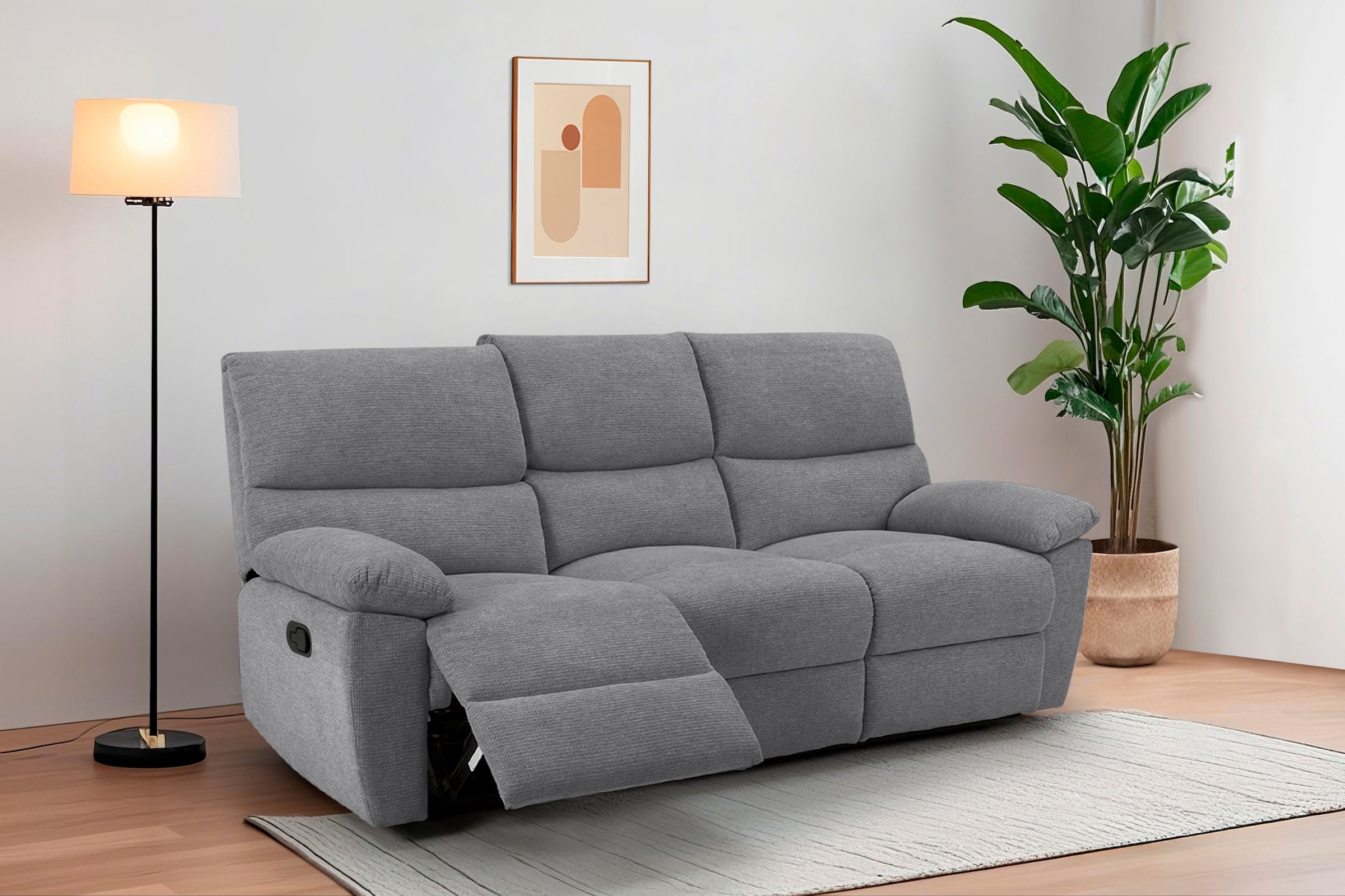 Home affaire 3-Sitzer »LANNOY, manuelle o. elelektrische Relaxfunktion in 2 günstig online kaufen