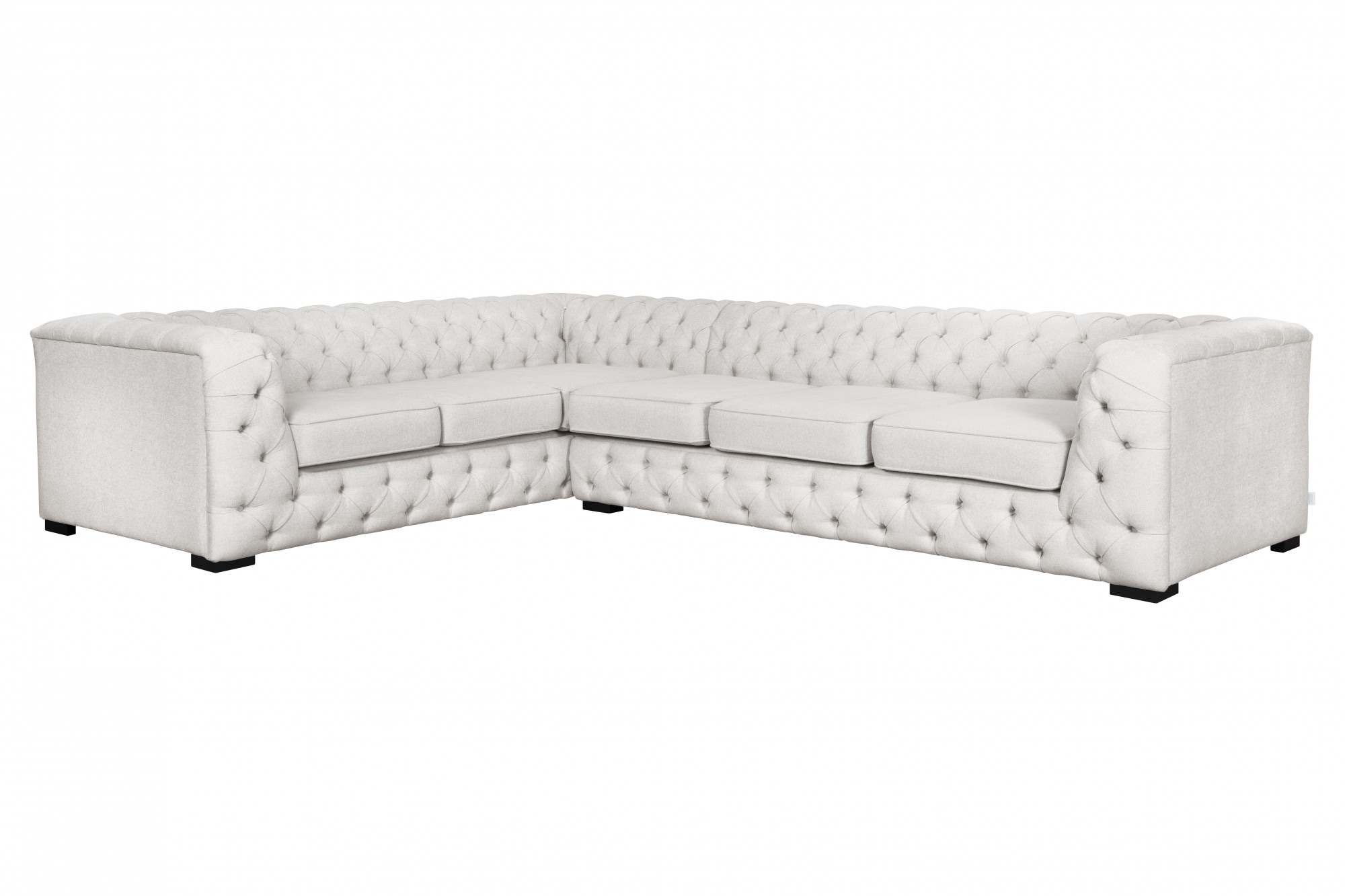 Home affaire Chesterfield-Sofa »KALINA L-Form« hochwertig Chesterfield-Ausf günstig online kaufen