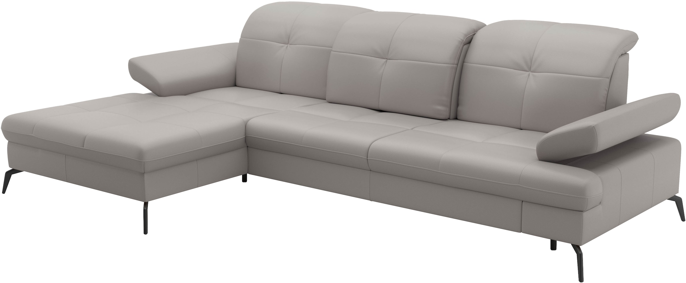 sit&more Ecksofa »Amica, L-Form, inkl. Sitztiefenverstellung & Armteilverstellung«, wahlweise mit Bettfunktion, Bettkasten und Kopfteilverstellung