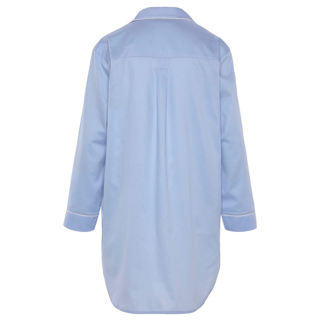 Schiesser Sleepshirt »"selected! premium inspiration"«, mit eleganten Paspeln und Reverskragen