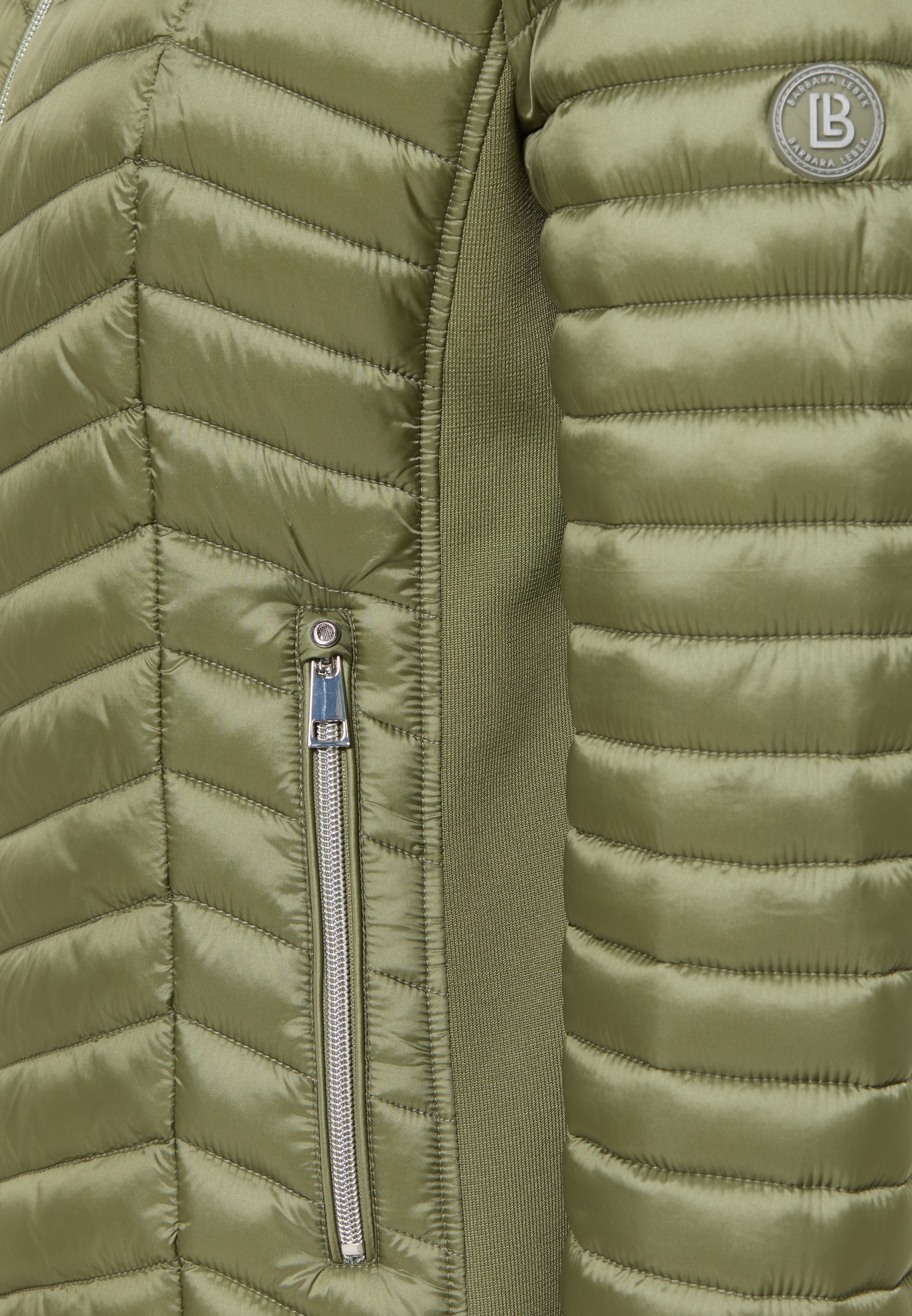 Barbara Lebek Steppjacke, mit Kapuze, mit Reißverschlusstaschen