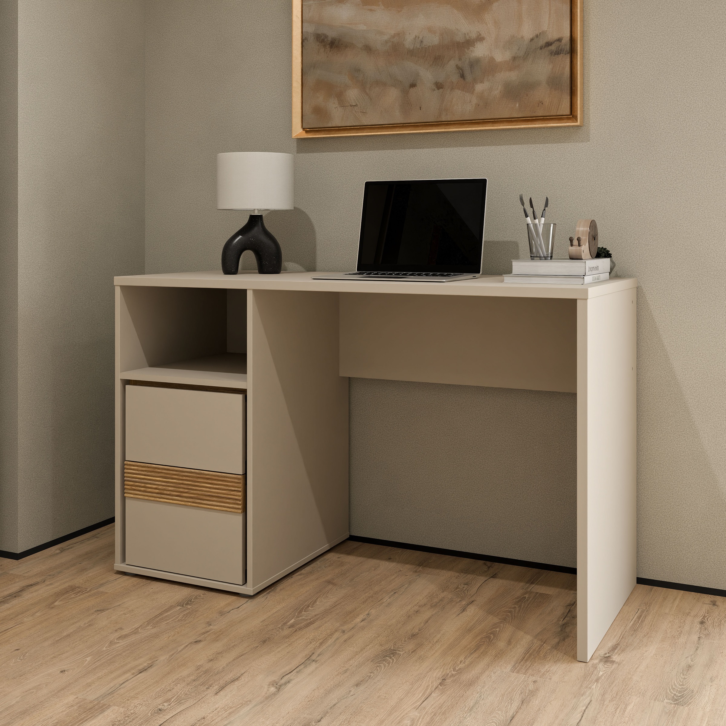 FORTE Schreibtisch B/H/T 119,7/75,7/50,2 günstig online kaufen
