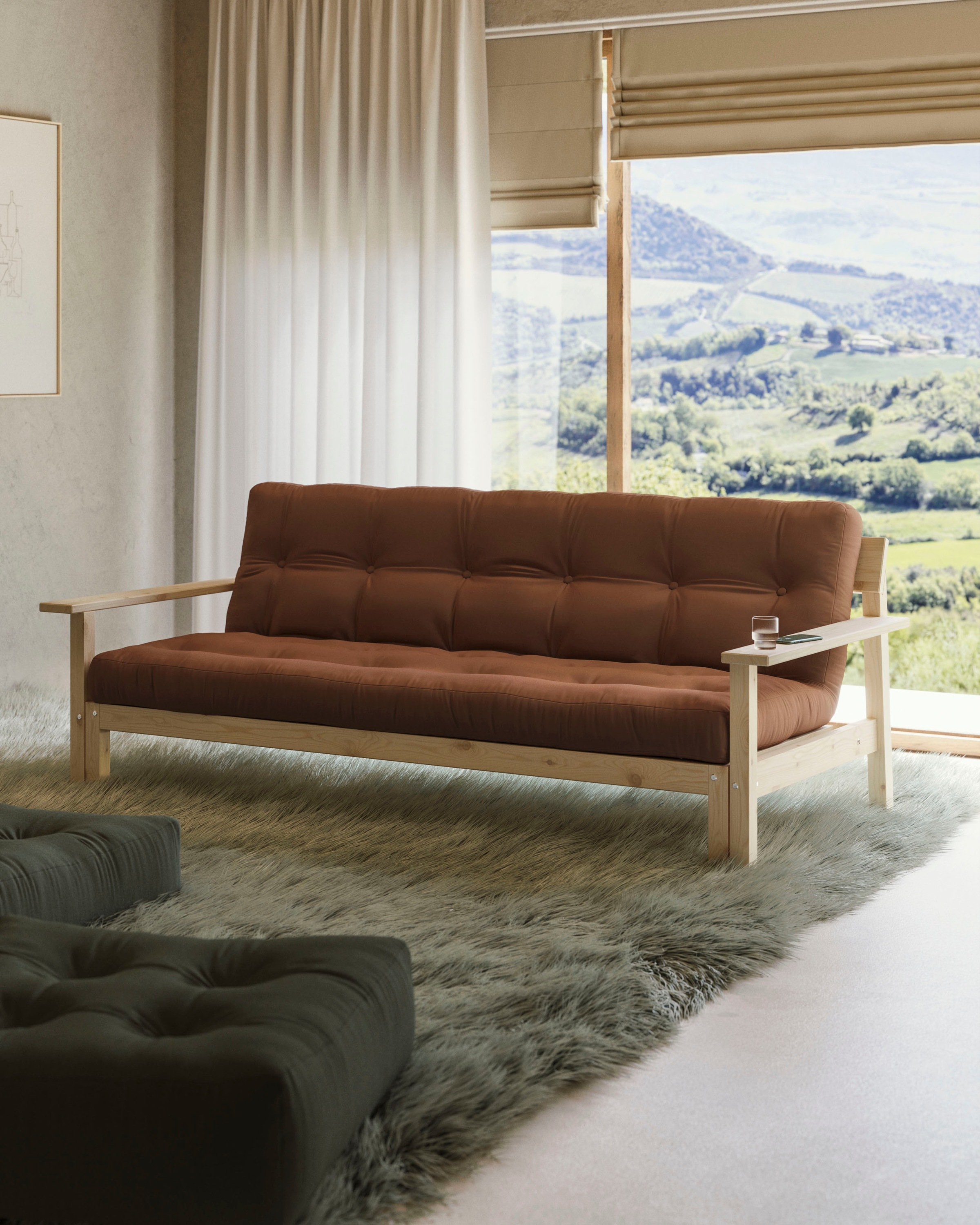 Karup Design Schlafsofa »Unwind«, Mit Holzstruktur, inkl. Futonmatratze, Li günstig online kaufen