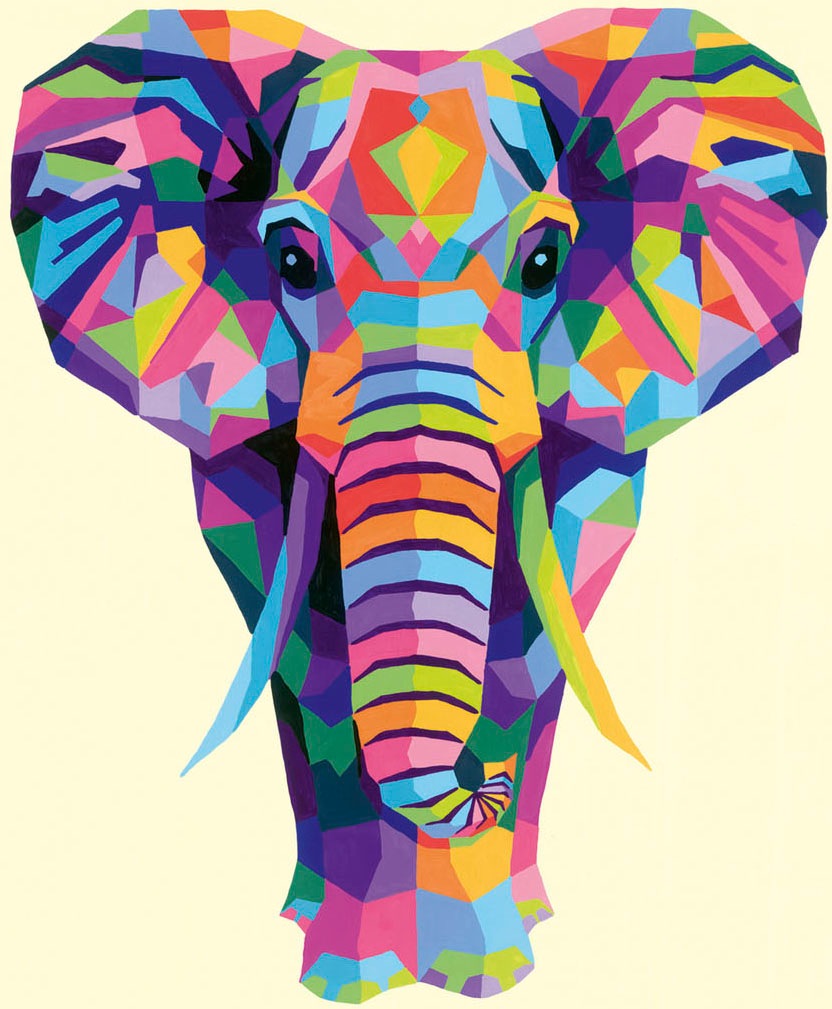 Ravensburger Malen nach Zahlen »CreArt, Funky Elephant«, Made in Europe