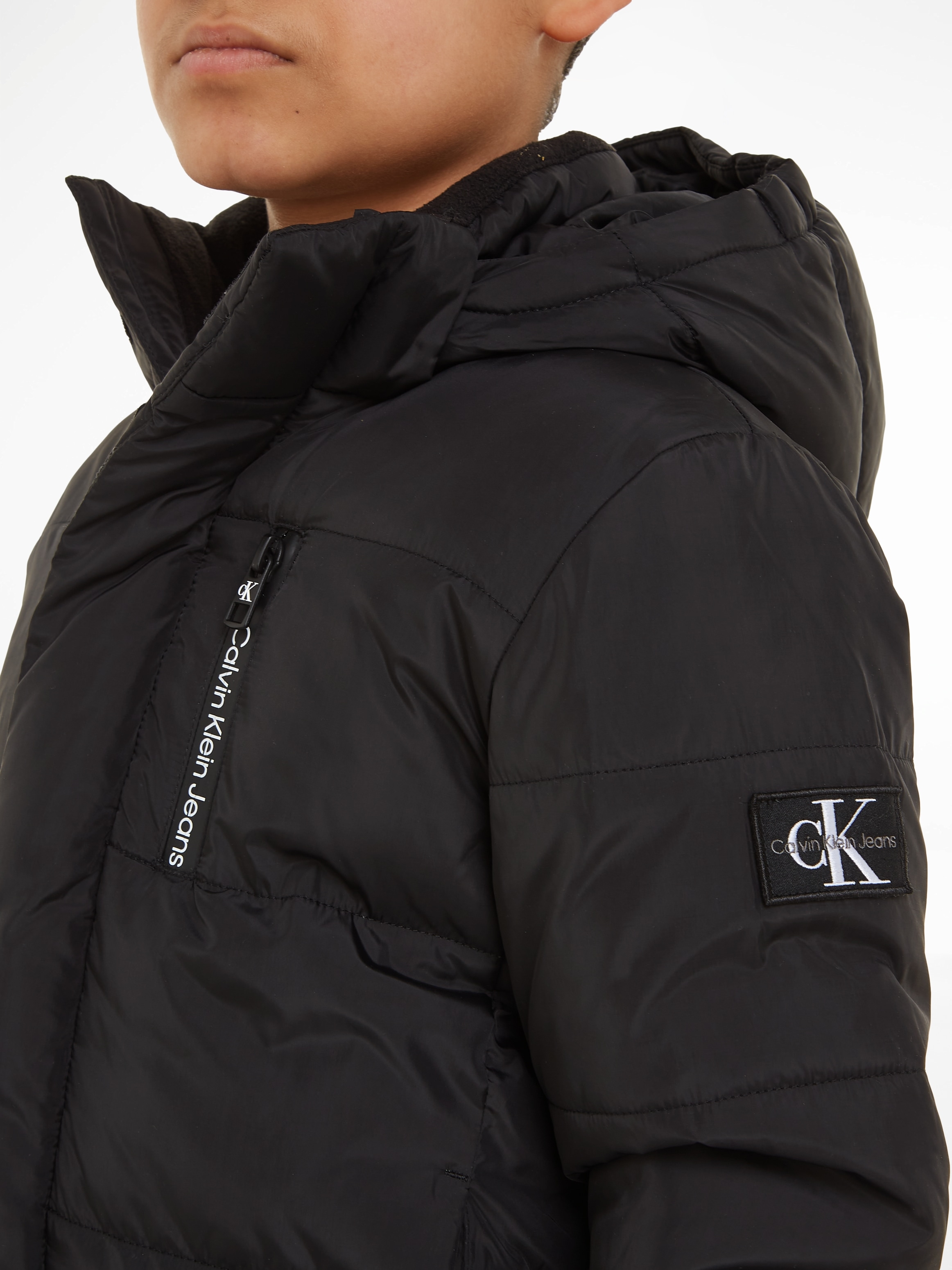 online kaufen JACKET«, Winterjacke mit Kapuze »ESSENTIAL PUFFER Calvin Klein Jeans