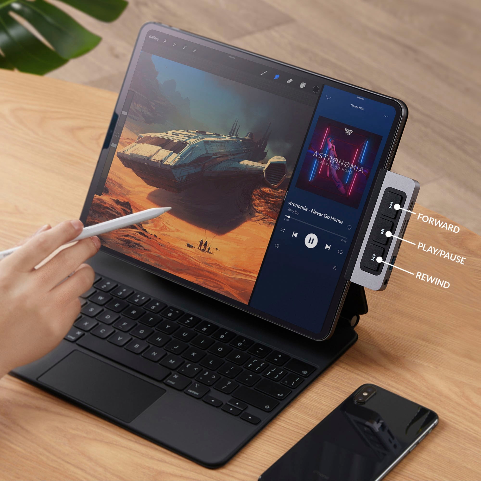Hyper Adapter »Media 6-in-1 USB-C Hub for iPad Pro/Air«