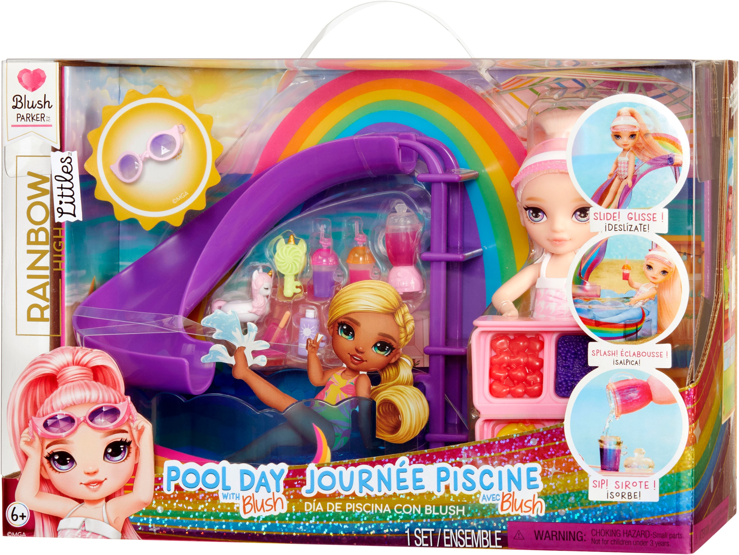 RAINBOW HIGH Minipuppe »Rainbow High Little Pool Day with Blush Playset«