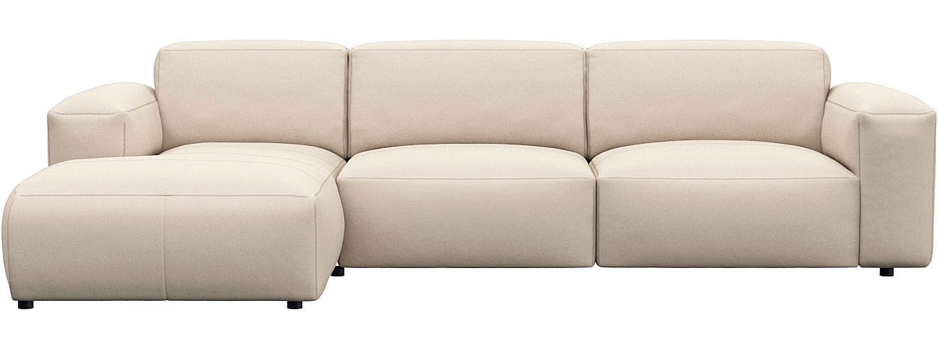 FLEXLUX Ecksofa »Lucera bequem und komfortabel durch hochwertigen Sitzaufba günstig online kaufen
