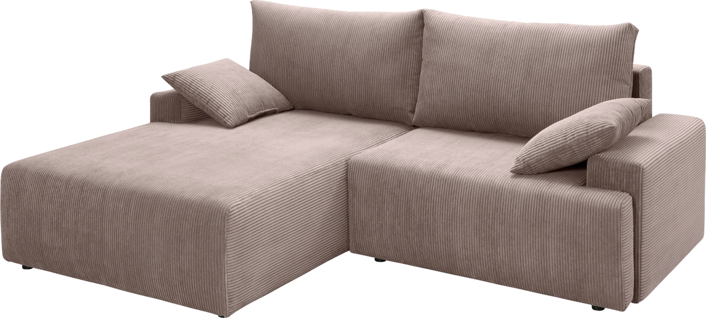 sofa fashion - und Cord-Farben »Orinoko«, in bestellen Ecksofa online inklusive Bettfunktion verschiedenen exxpo Bettkasten