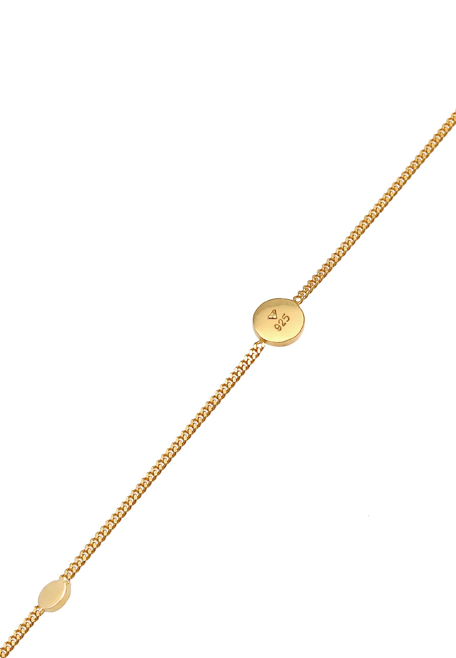 Elli Fußkette »Coin Kreis Disc Trend Minimal 925 Sterling Silber«