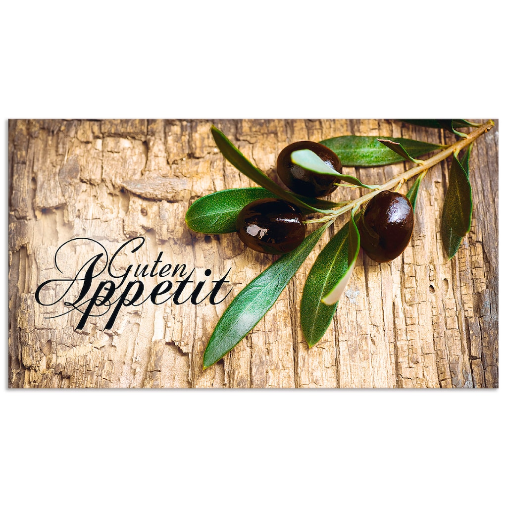 Artland Küchenrückwand »Oliven Guten Appetit«, (1 tlg.)
