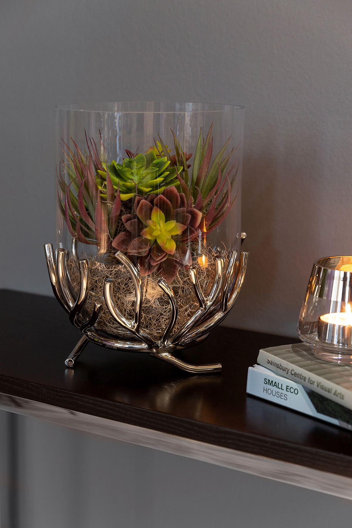 Fink Windlicht »RAMUS«, aus Handarbeit, Metall mit Glaseinsatz, für  Stumpenkerzen, Höhe 27 cm online bestellen