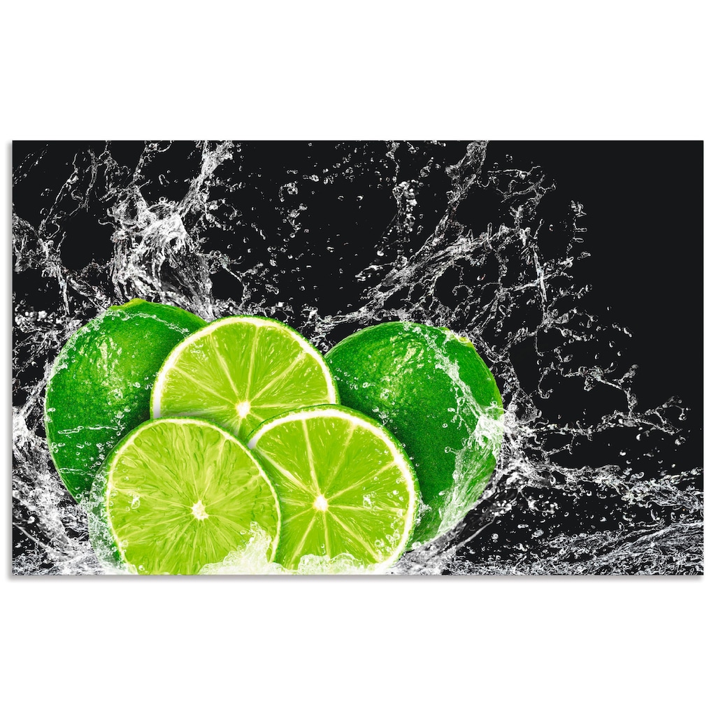 Artland Küchenrückwand »Limone mit Spritzwasser«, (1 tlg.)