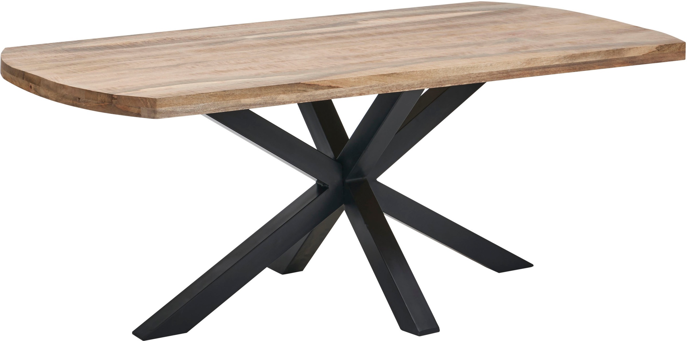 Stolkom Esstisch »Veneti«, 200 cm breit in Bootsform, Tisch Mango Massivhol günstig online kaufen