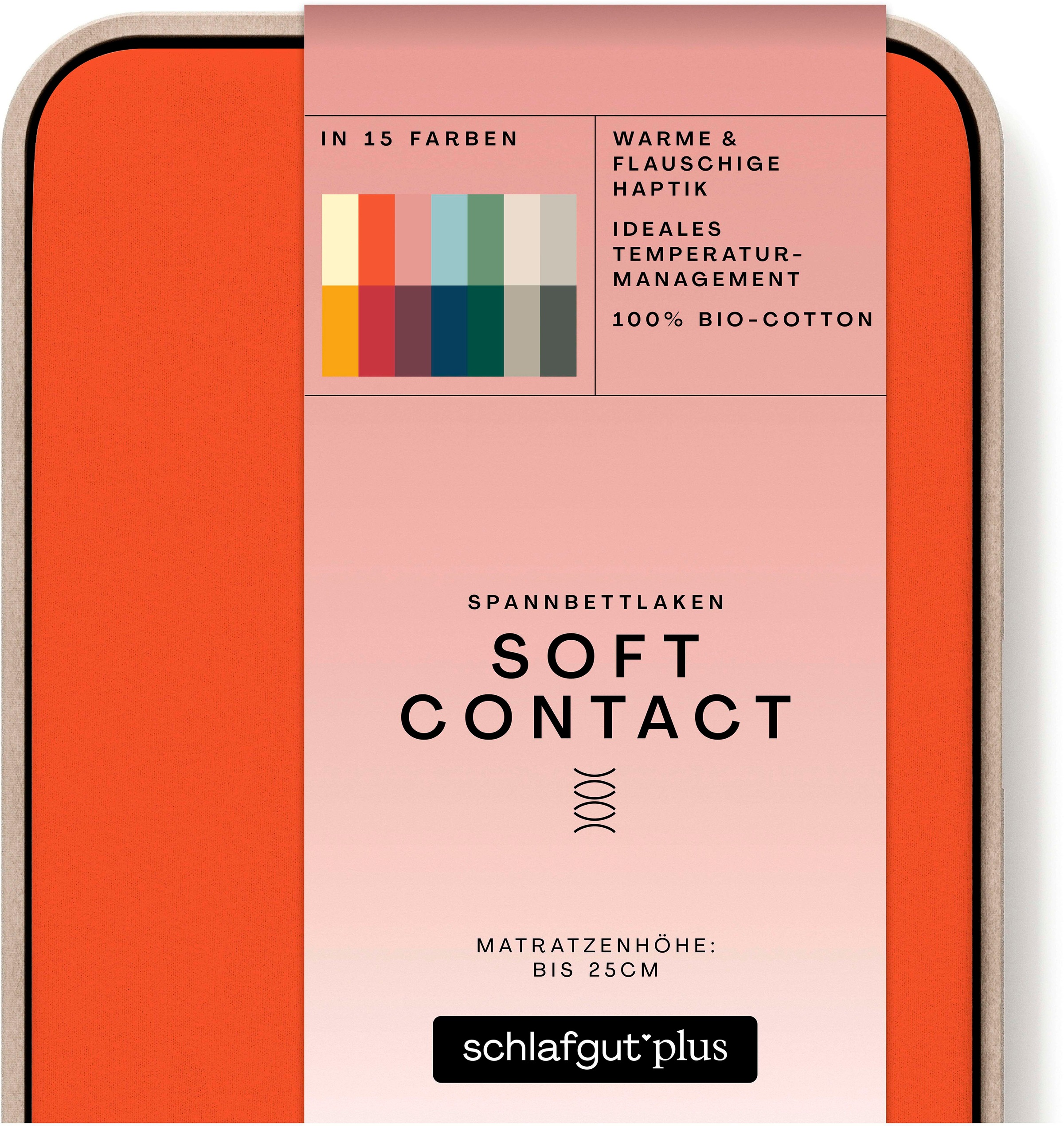 Schlafgut Spannbettlaken »Soft Contact«, 100% Bio Baumwolle günstig online kaufen