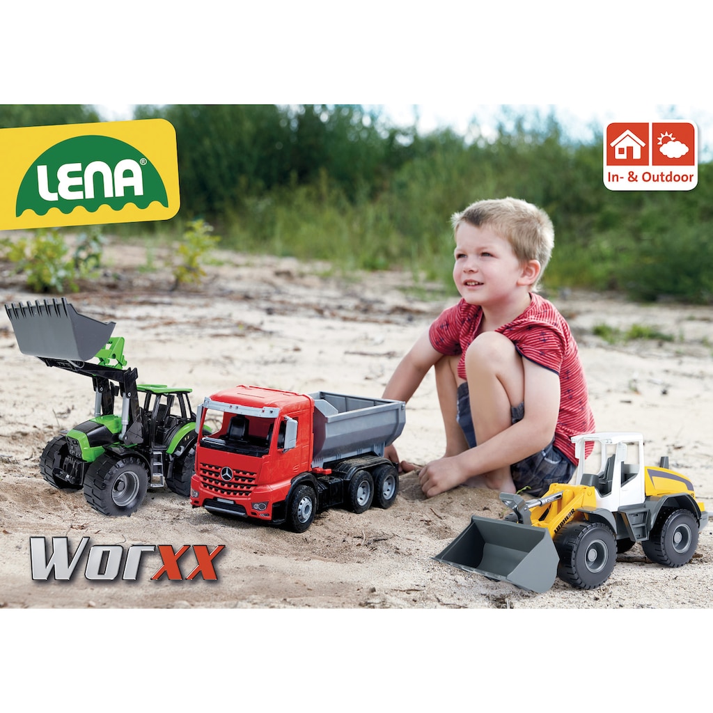 Lena® Spielzeug-Bagger »Worxx, Liebherr Compact A918 Litronic«, Made in Europe