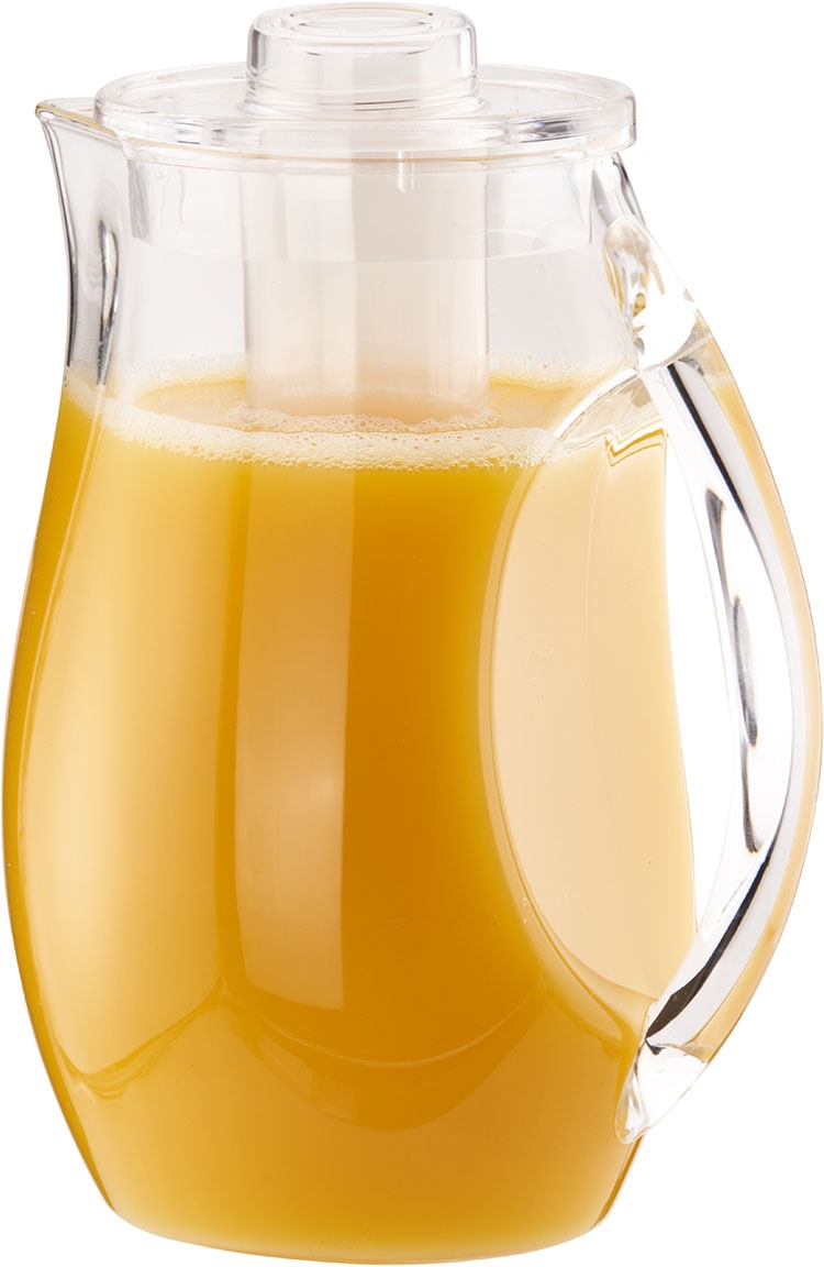 APS Wasserkaraffe mit Eiswasser-Röhre, aus Kunststoff, 2,8 Liter, 19 x 13 cm, H: 27 cm