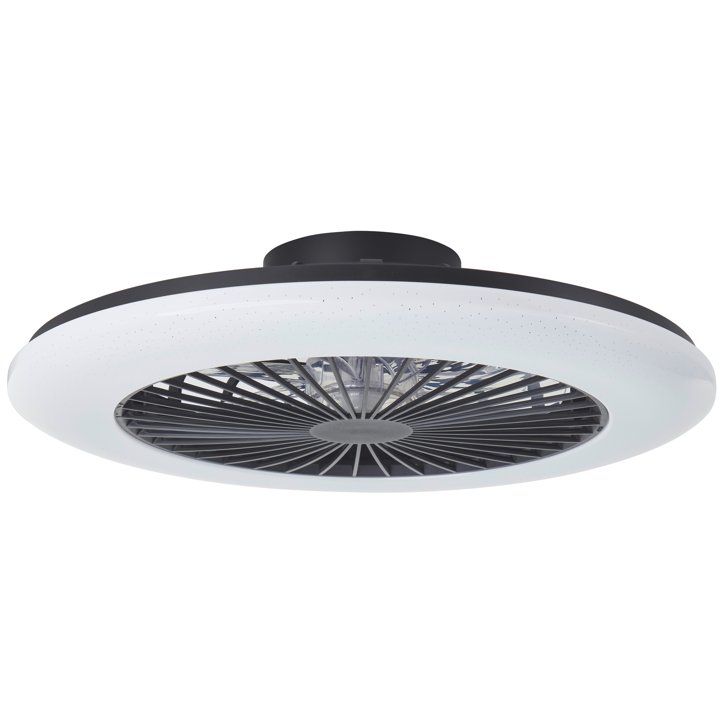 Brilliant LED Deckenleuchte »Salerno« LED-Modul 1 Stk. RGB | warmweiß - kaltweiß 58 cm mit Ventilator, 6800 lm, dimmbar, RGB, CCT