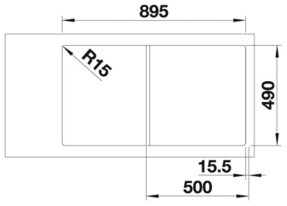 Blanco Granitspüle »AXIA III 5 S«, inklusive gratis Glasschneidebrett