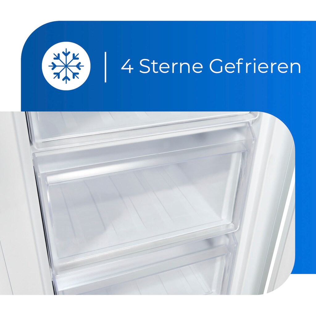 exquisit Gefrierschrank »GS81-040E weiss«, 85 cm hoch, 58 cm breit