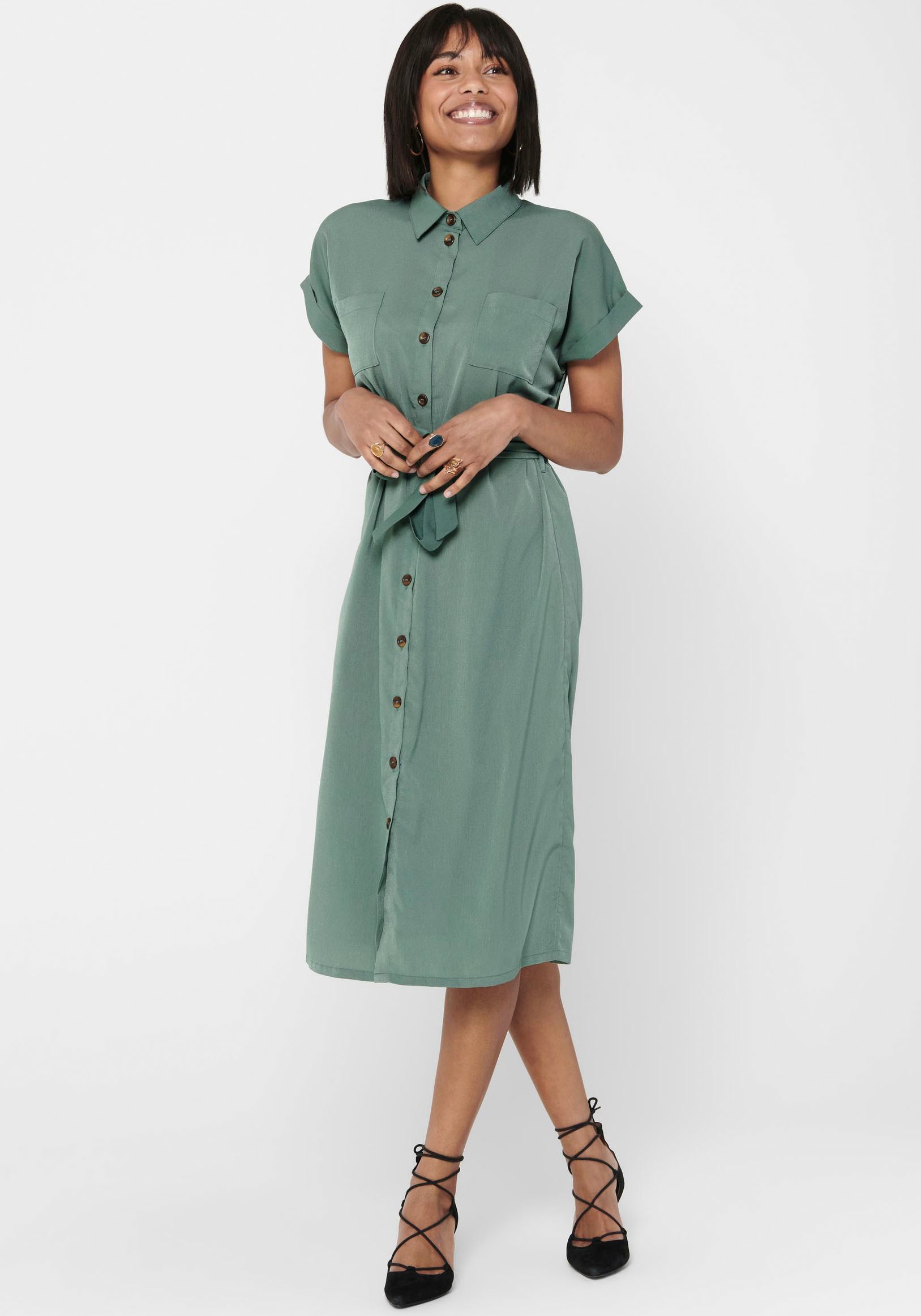 ONLY Hemdblusenkleid »ONLHANNOVER S/S SHIRT DRESS NOOS WVN«